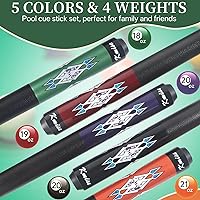 Vista 2 de Kmise Pool Stick Set of - 58" Pool Cue Stick, Canadian Maple Professional Billiards Pool Cue, Pool Sticks for Adults, 18~21oz Multiple