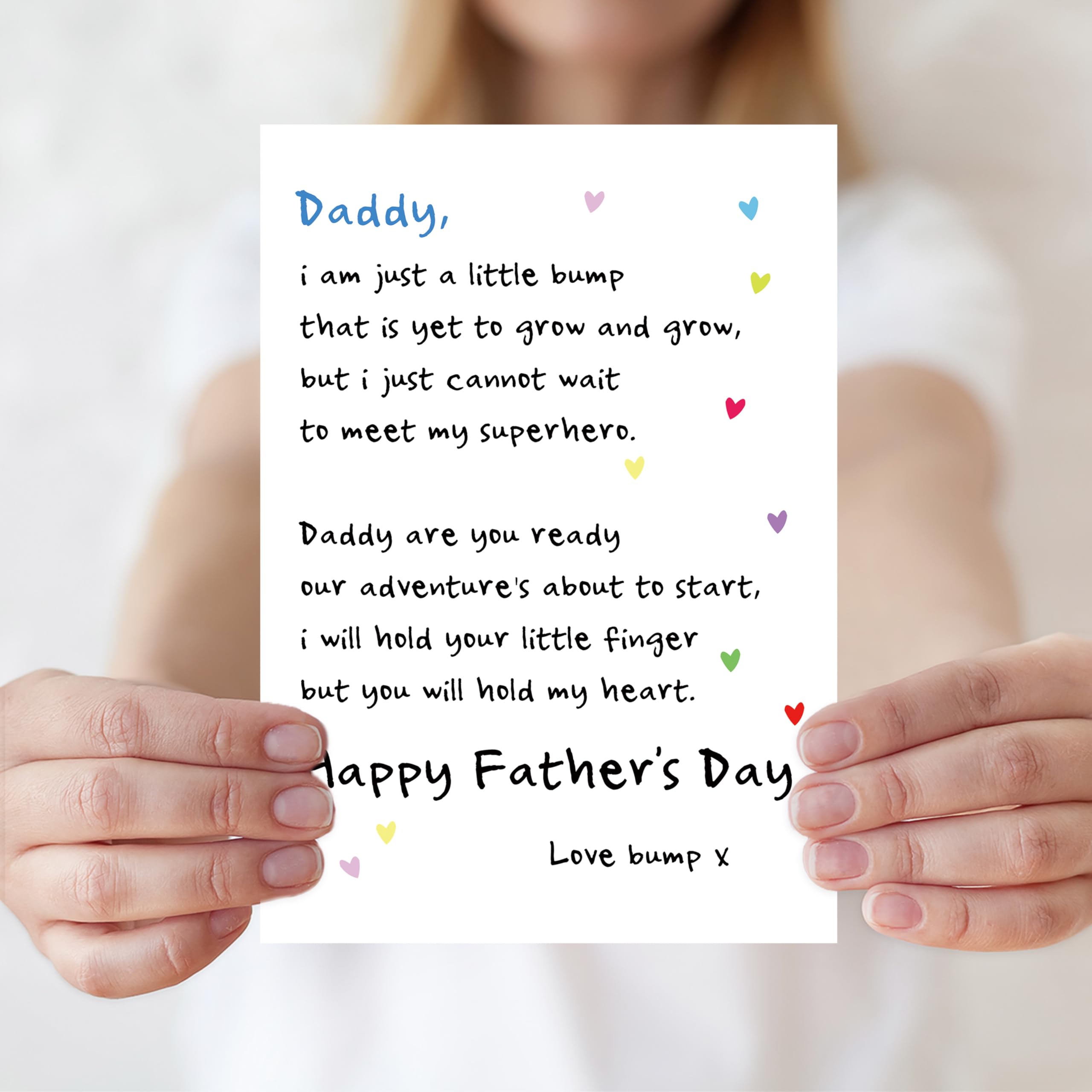Amazon.com: IDU Fathers Day Card for Dad to be & New Father to be，Expectant  Dad Father's Day Card Gifts from the Bump，Fathers Day Cards Gift from  Unborn Baby，Pregnancy Announcement for Husband :