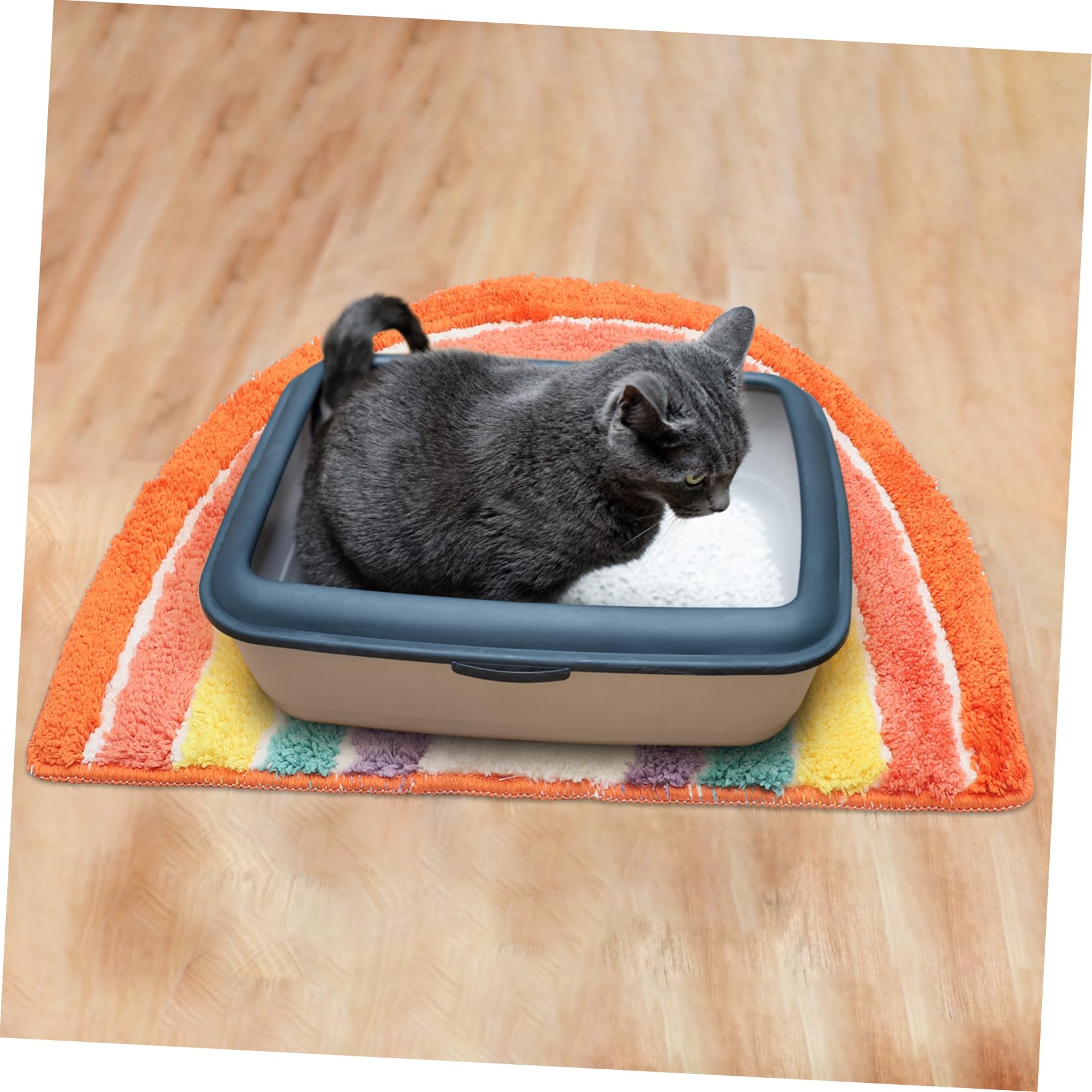 UPKOCH Katzenstreumatte Rutschfest Für Katzentoilette Innenbereich Fängt Streu Robust Und Langlebig Weiches Material