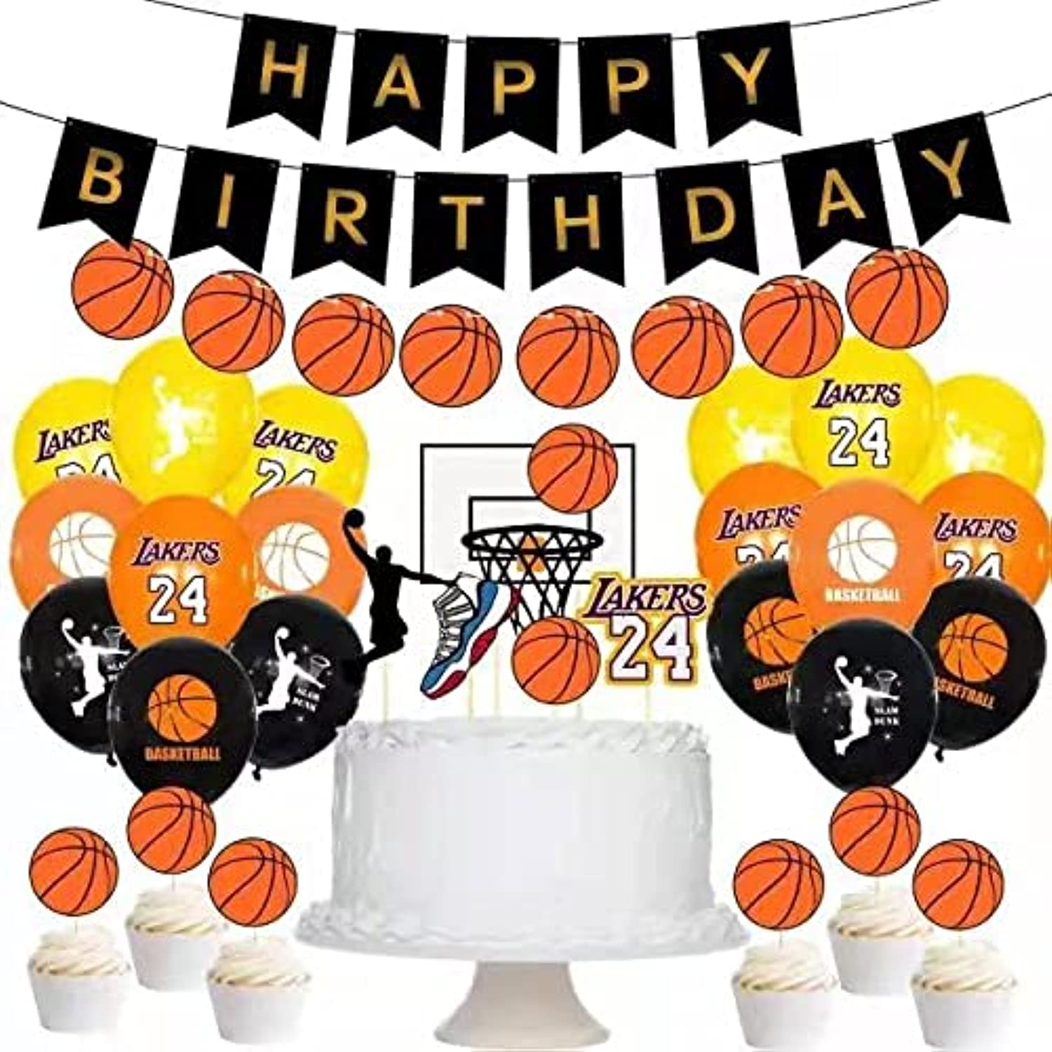 BasketBall Birthday Party ation set, Basket Ball Theme Party Set, Party supplies kit, quality decoration set