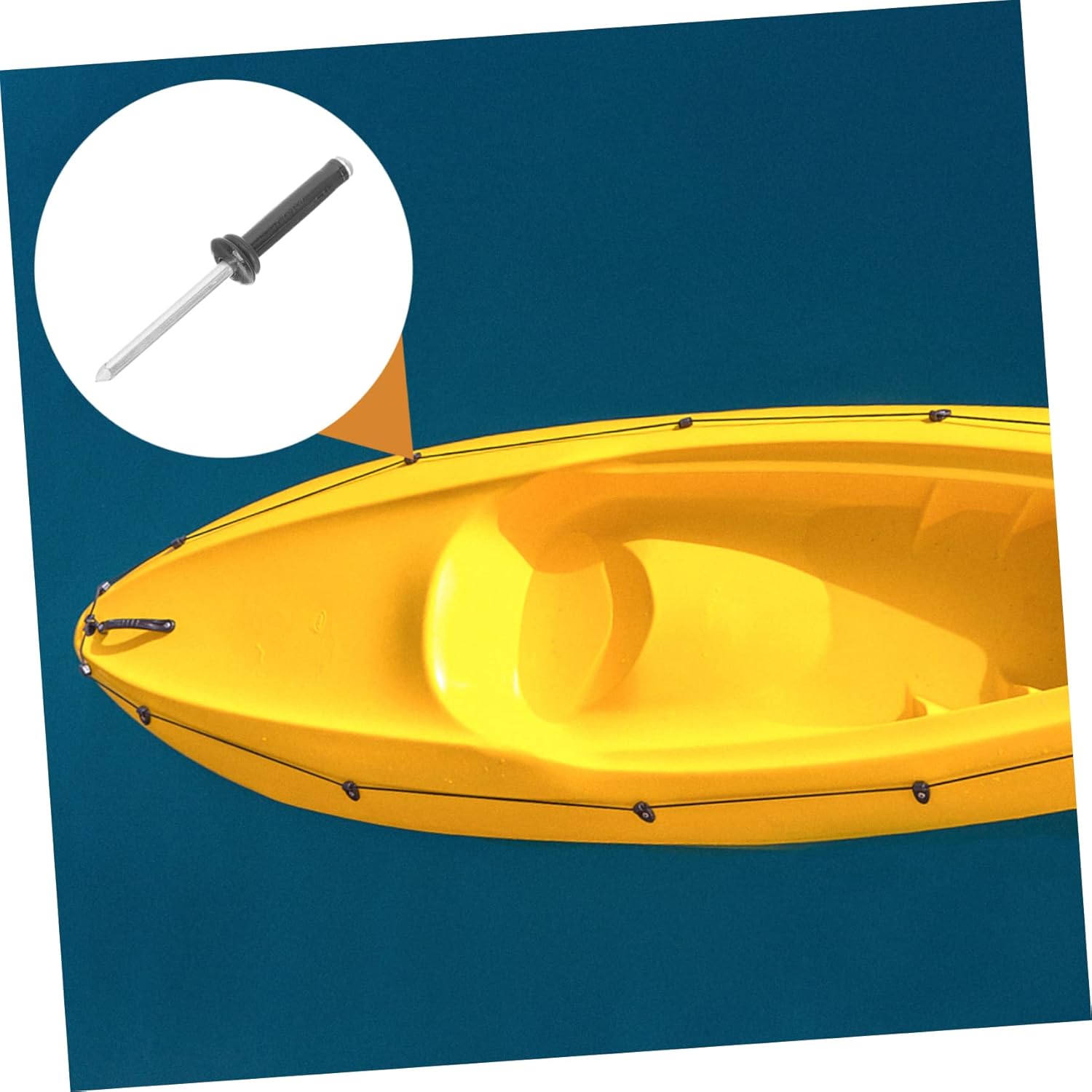 DOITOOL 3sets Professional Portable Boat Rivets Rivets Washers for Kayaks Canoes Accessories Lightweight Strong Sturdy Fasteners for Use