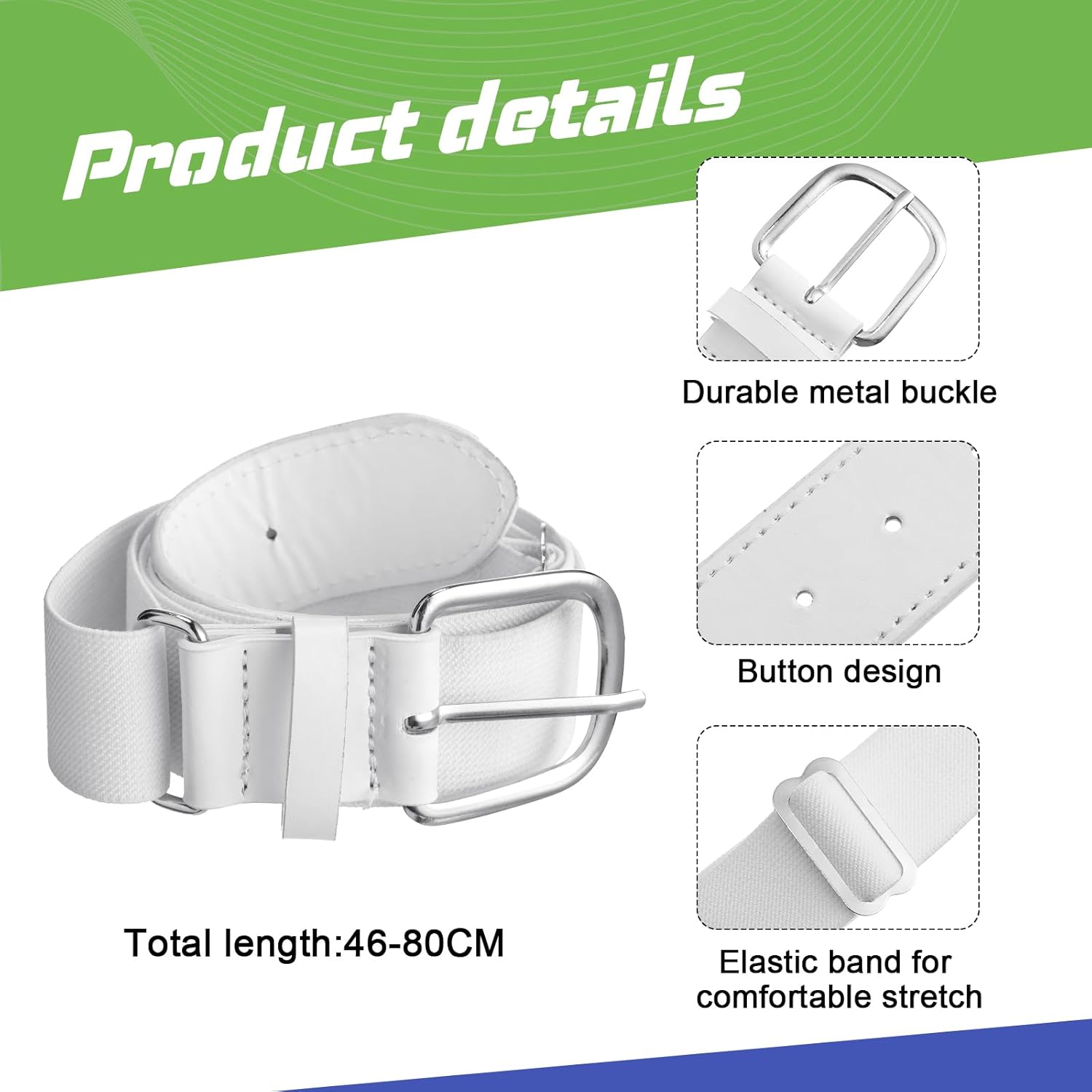 Cozypower 3 Pcs Baseball Pants Combo Set Men Youth Boy and Girls Softball Pants with Socks and Belts - Image 6