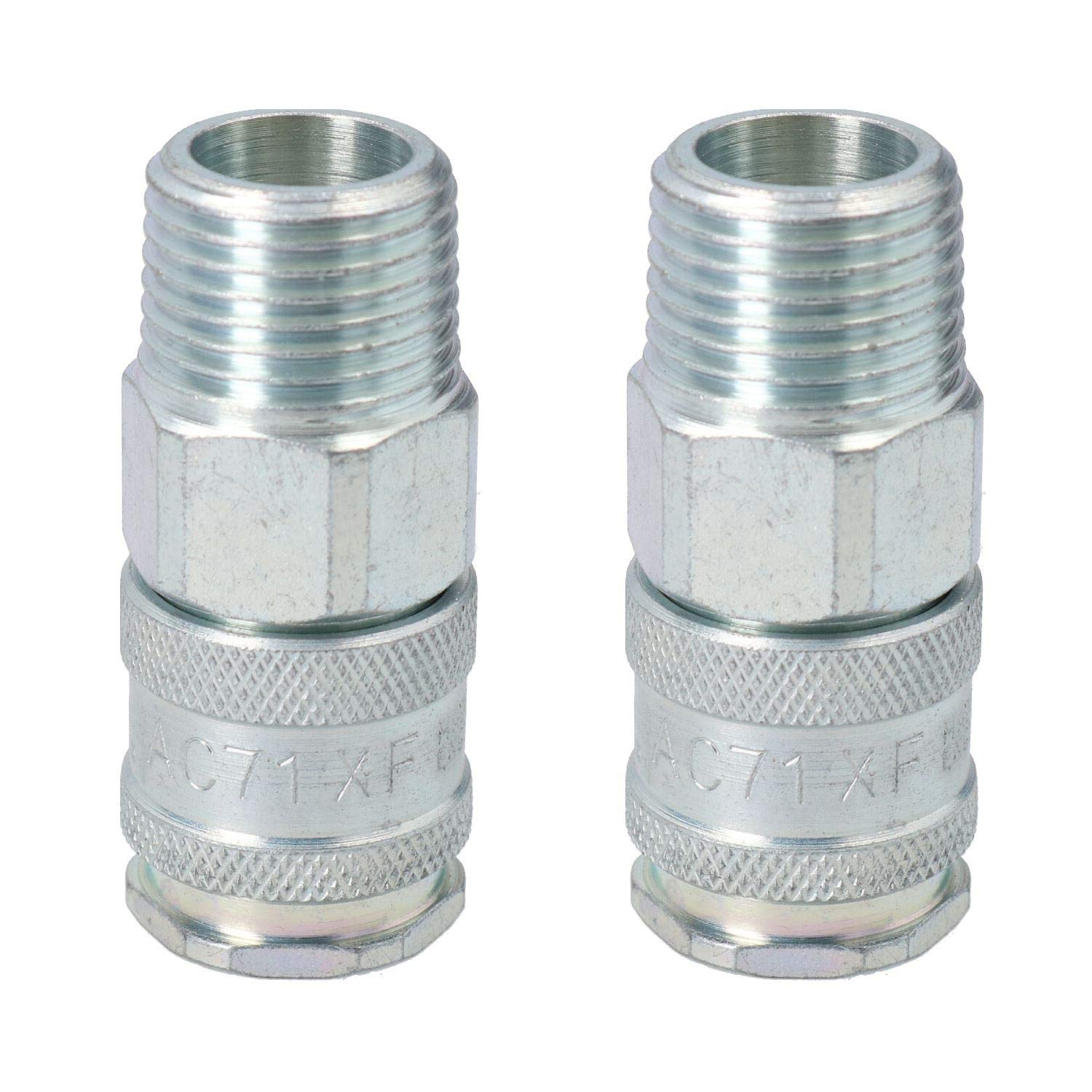 AB Tools Pcl Xf Female Coupling Male 1/2" Bsp Thread Air Hose Fitting Coupler Ac71Jm Pair from B&Q