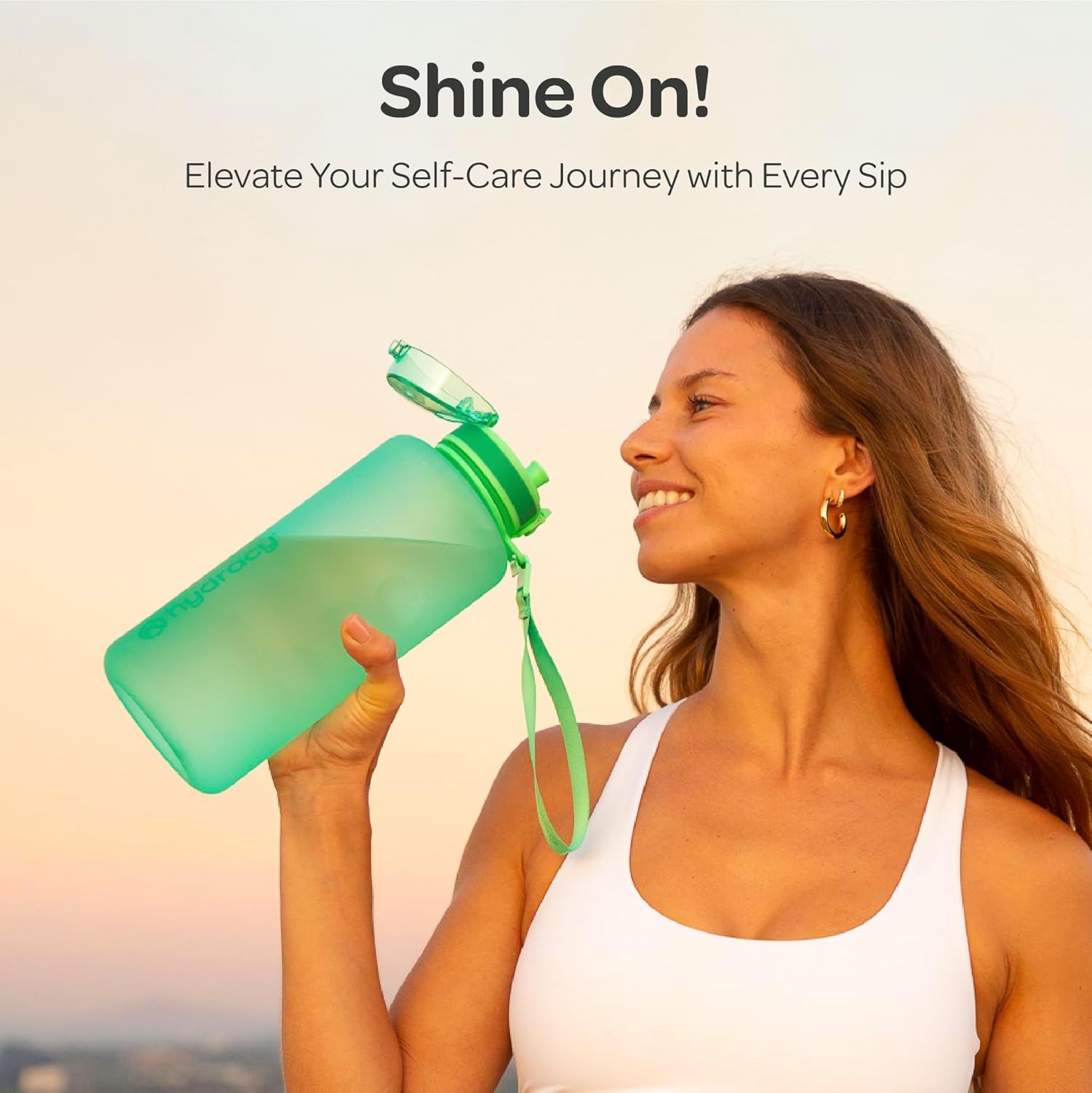 Hydracy Water Bottle with Time Marker -Large BPA Free Water Bottle & No Sweat Sleeve -Leak Proof Gym Bottle with Fruit Infuser Strainer & Times to Drink -Ideal for Fitness Sports & Outdoors - Image 8