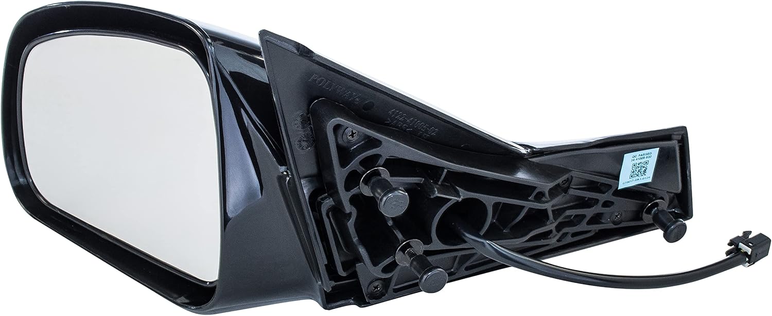 Dependable Direct Driver Side Mirror Fits with Pontiac Grand Prix (2004 2005 2006 2007 2008) Black Power Adjusting Non-Heated Non-Folding Outside Rear View Replacement Left Door Mirror - GM1320279