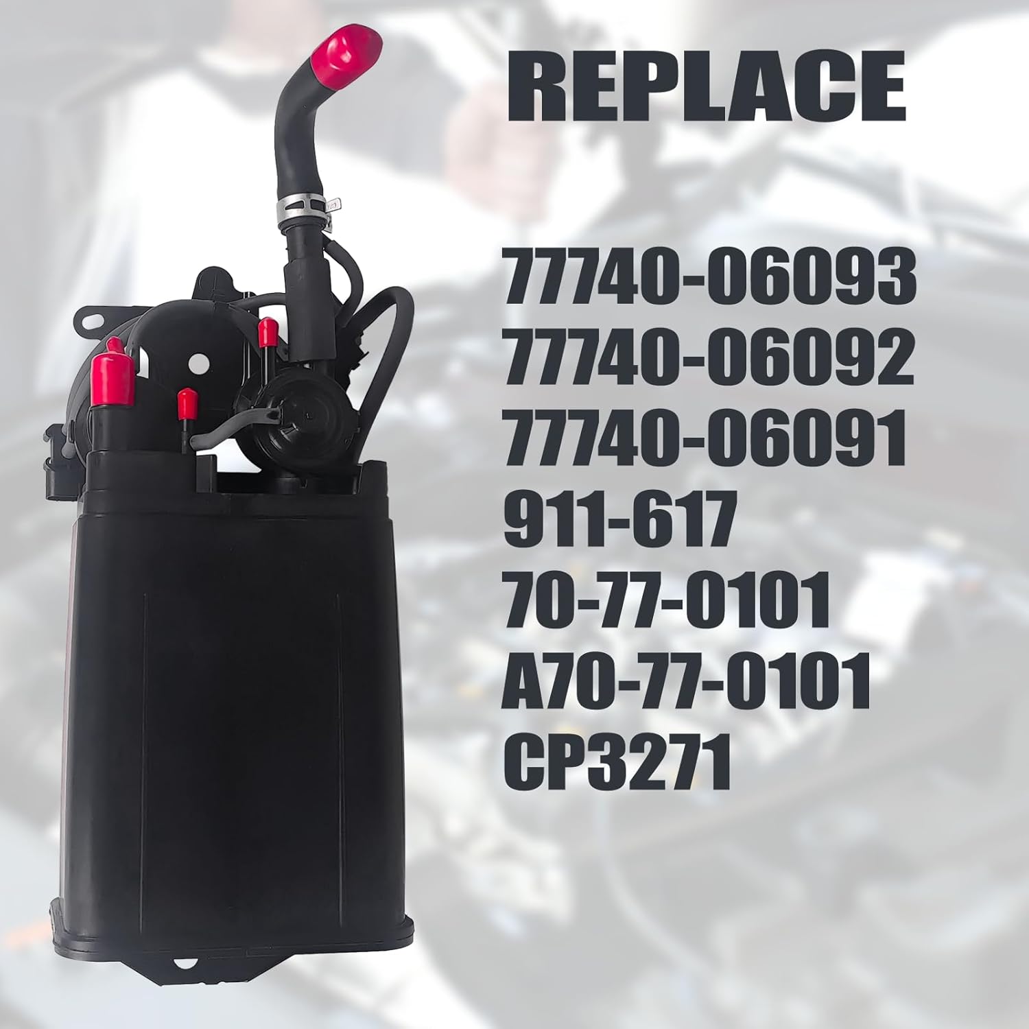 The steam canister is compatible with Toyota Lexus 99, 77740-06093 fuel vapor storage carbon canister/fuel vapor storage carbon canister