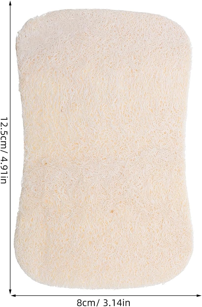 Cabilock 20pcs Natural Loofah Kitchen Dish Sponges Dishwashing Scrubber Non-Scratch Scrub Cleaning Sponges Pads for for Washing Dishes Pots Pans
