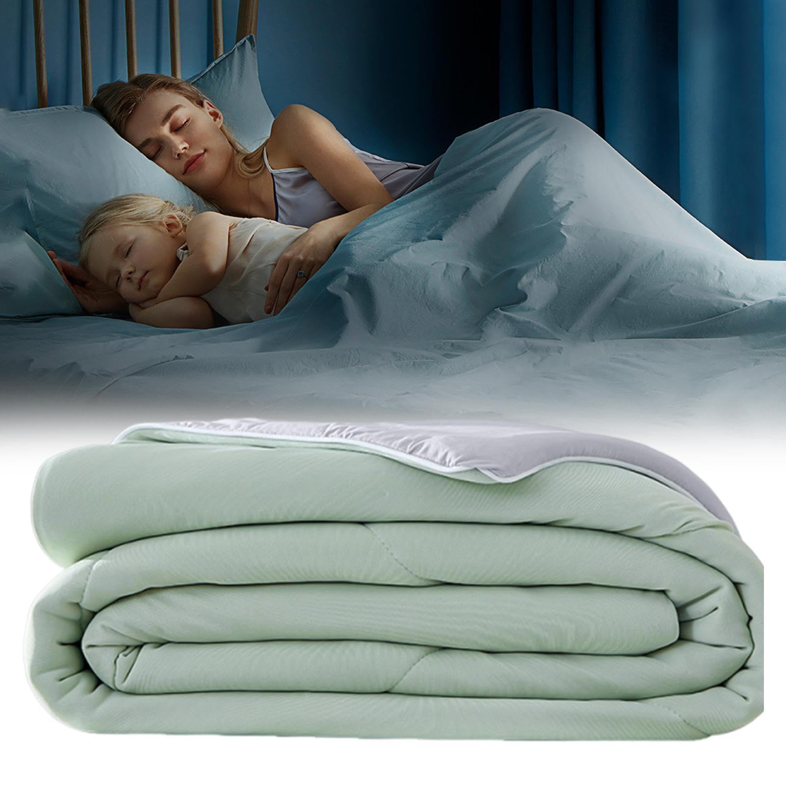 Coperta Rinfrescante Coperta Termica | Doppia Faccia Leggera per Sudorazione Notturna Casa Viaggio Campeggio Soggiorno