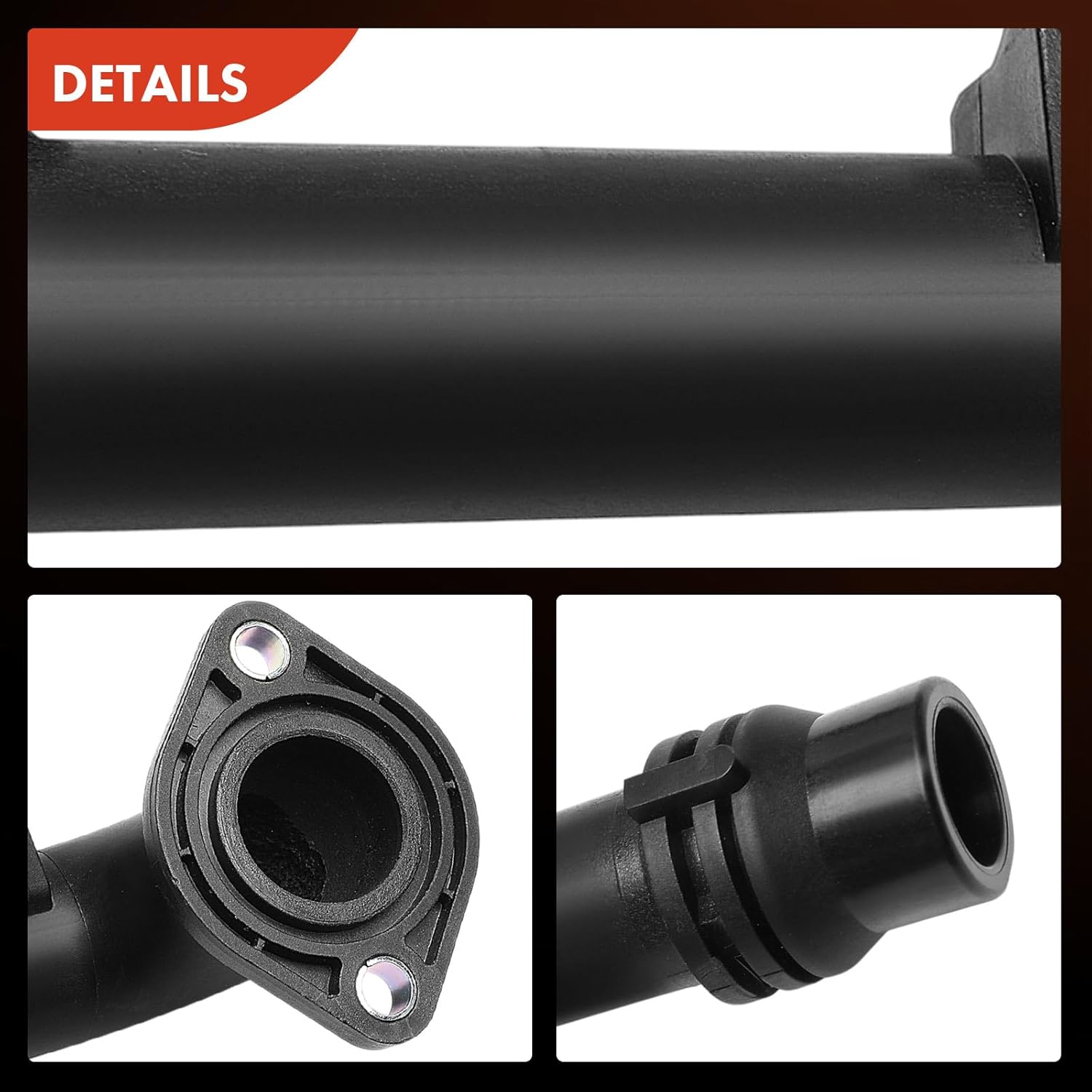 A-Premium Engine Water Coolant Hose Pipe Cylinder Head To Radiator Hose Compatible with Audi A4 2005-2008, A4 Quattro 2005-2009, A6 2006-2011, A6 Quattro 2005-2009, 3.0L 3.2L
