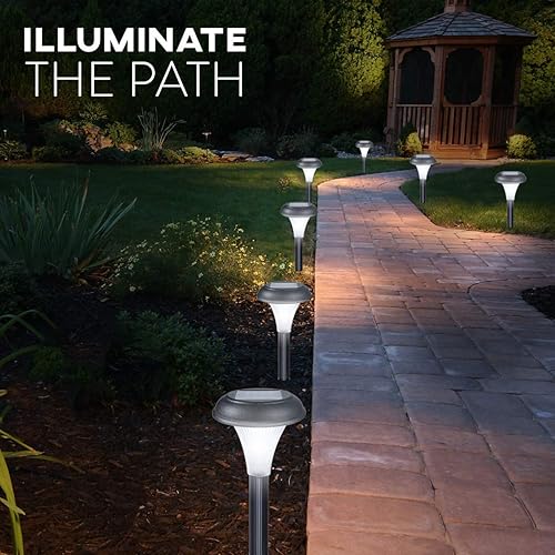 Miniatura 4 de Paquete de 10 luces solares de jardín Gardenbliss para el camino, césped e iluminación decorativa de tu patio, 0 volts