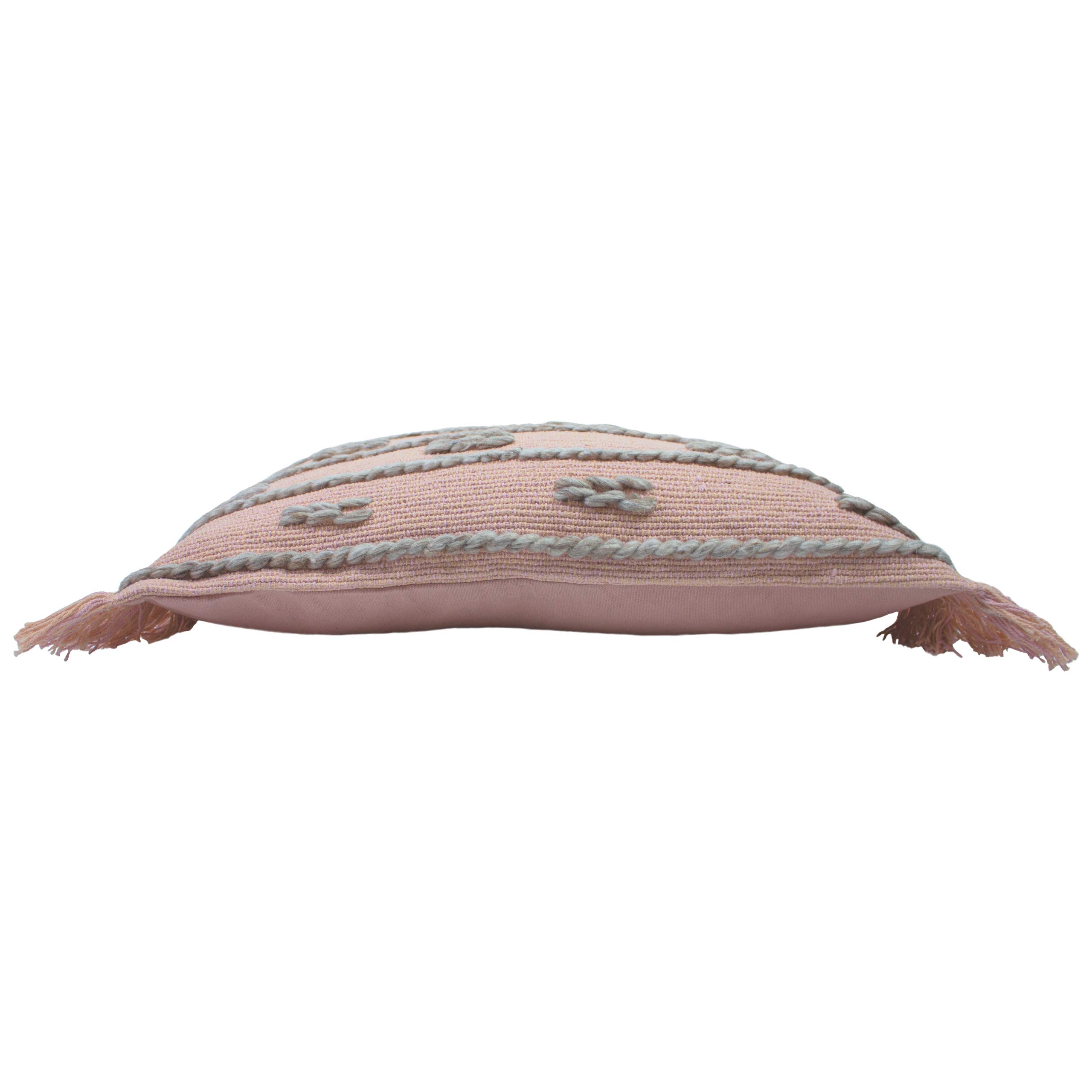 furn. Sigrid Feather Filled Cushions (Twin Pack), Cotton, Polyester, Blush