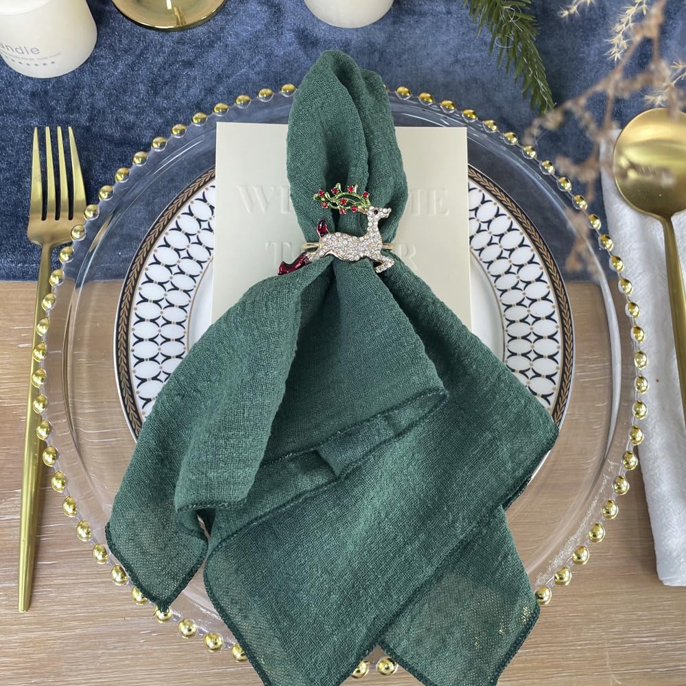 DeZerlor Seihtuch-Servietten 50 Stück - Marineblau, Baumwoll-Gaze Für Feste & Dekoration