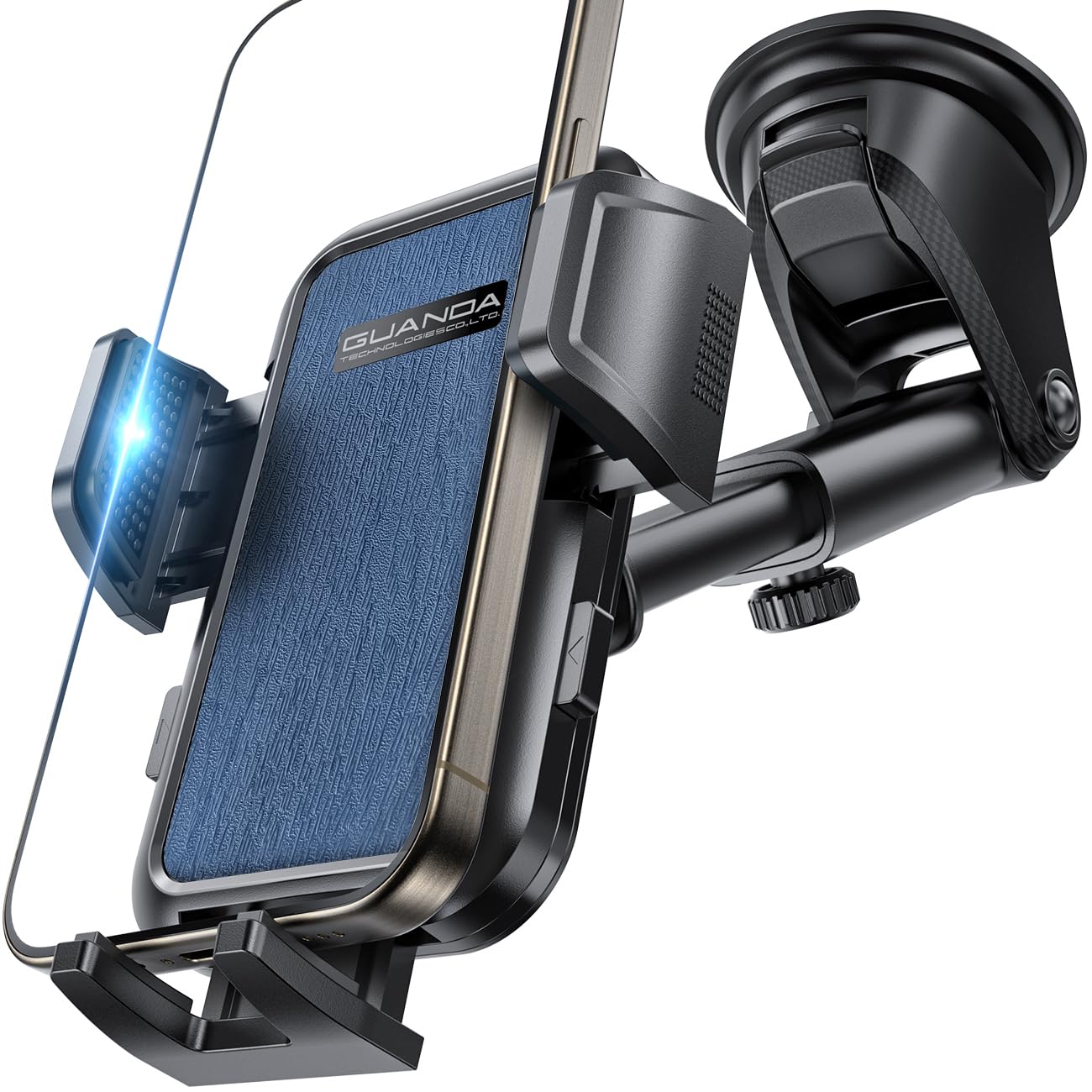 2026 Nuov Supporto Telefono Auto Cruscotto, Robusti Porta Cellulare Auto Ventosa Parabrezza, Silicone Antiscivolo Girevole 360° Porta Telefono Auto Universale Per iPhone Samsung Xiaomi Smartphones