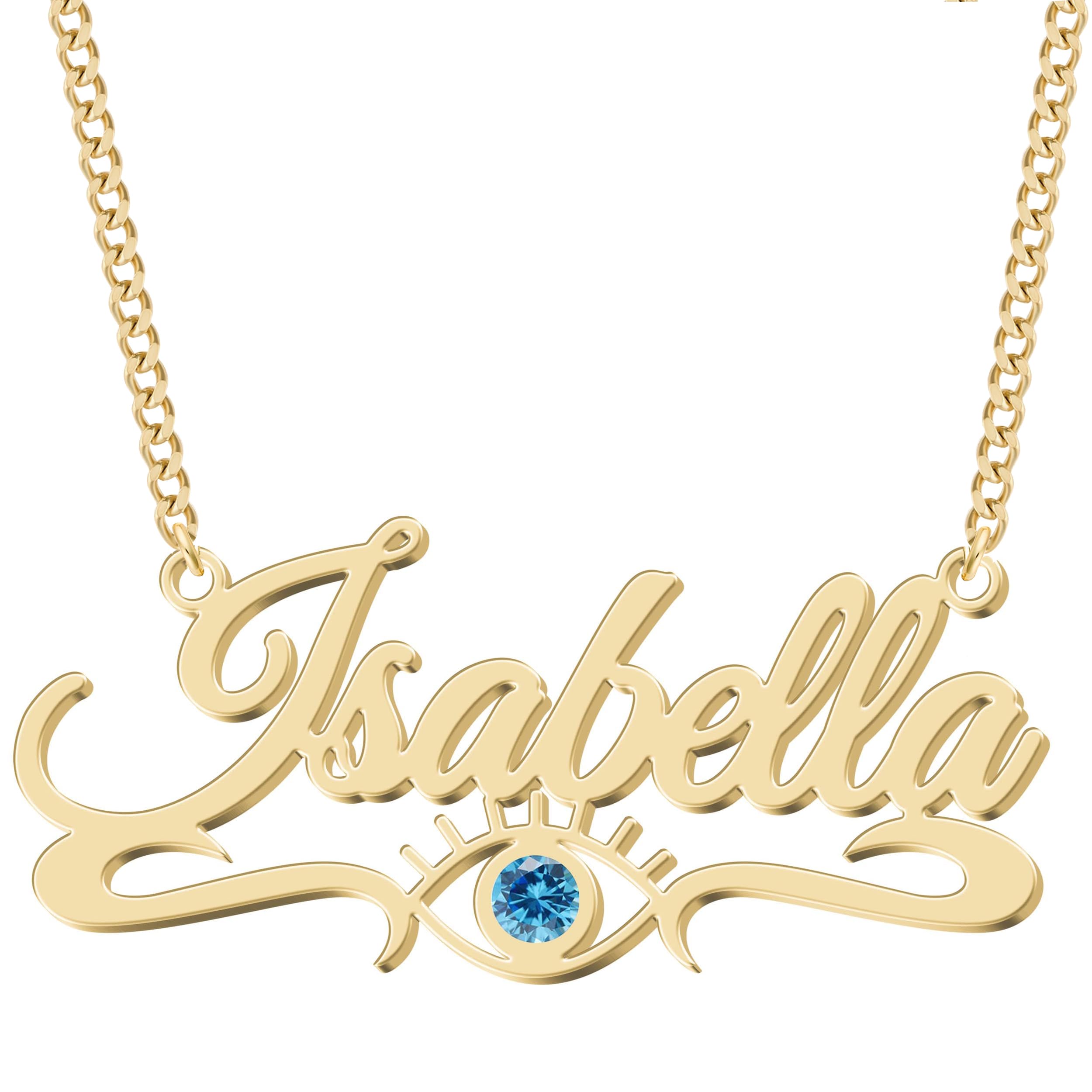 Personalized Name Necklace | Sterling Silver/Stainless Steel | 14 Fonts, 4 Colors, 5 Chains | Tarnish-Free, Handmade Gift for Women: Mom, Daughter,