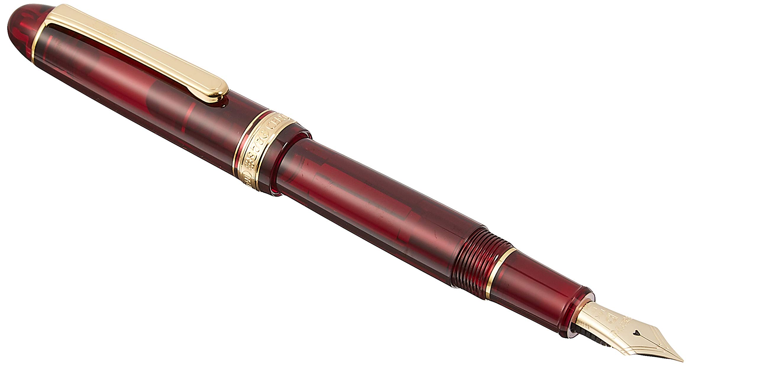 プラチナ萬年筆 PLUTINUM PNB13000#3776 Century Gold trim 71 Bourgogne EF Dolma Kalem