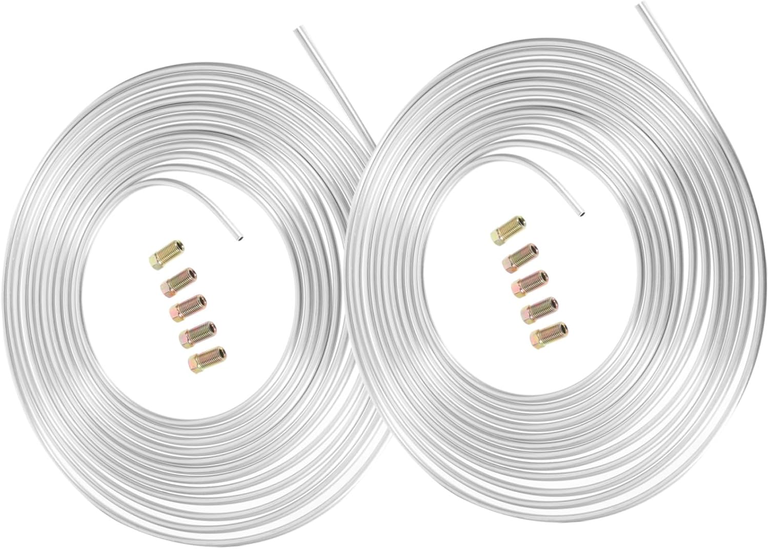 Gatuida 30pcs Car Brake Line Zinc Liquid Fuel Gas Cable Vibration Fatigue Resistance