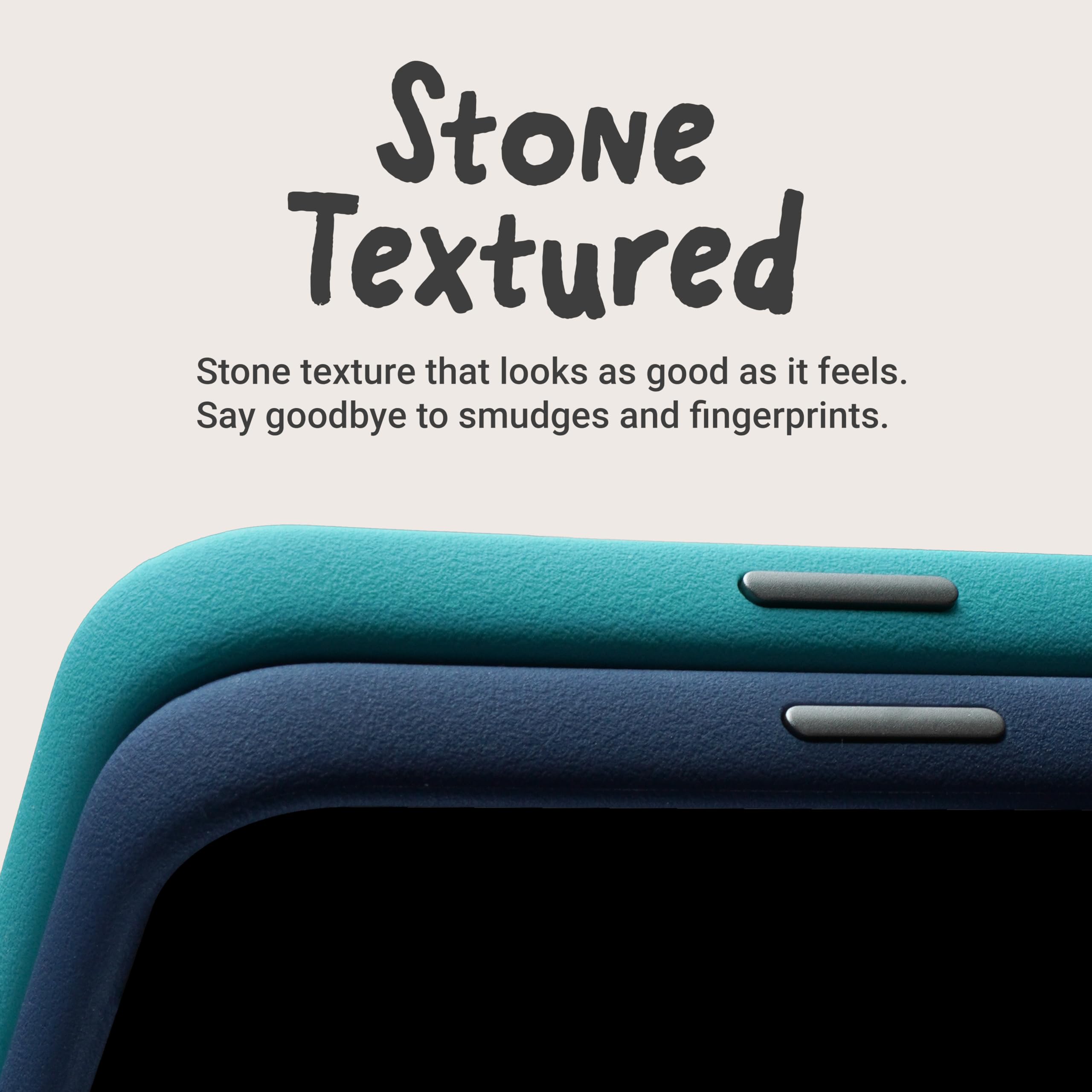 TineeOwl Case for iPhone 17 Pro Max – MagSafe Compatible, Aluminum Buttons, Camera Control & Rounded Action Button, Slim Textured TPU, Minimalist – DuneX Series Navy Blue — view 3