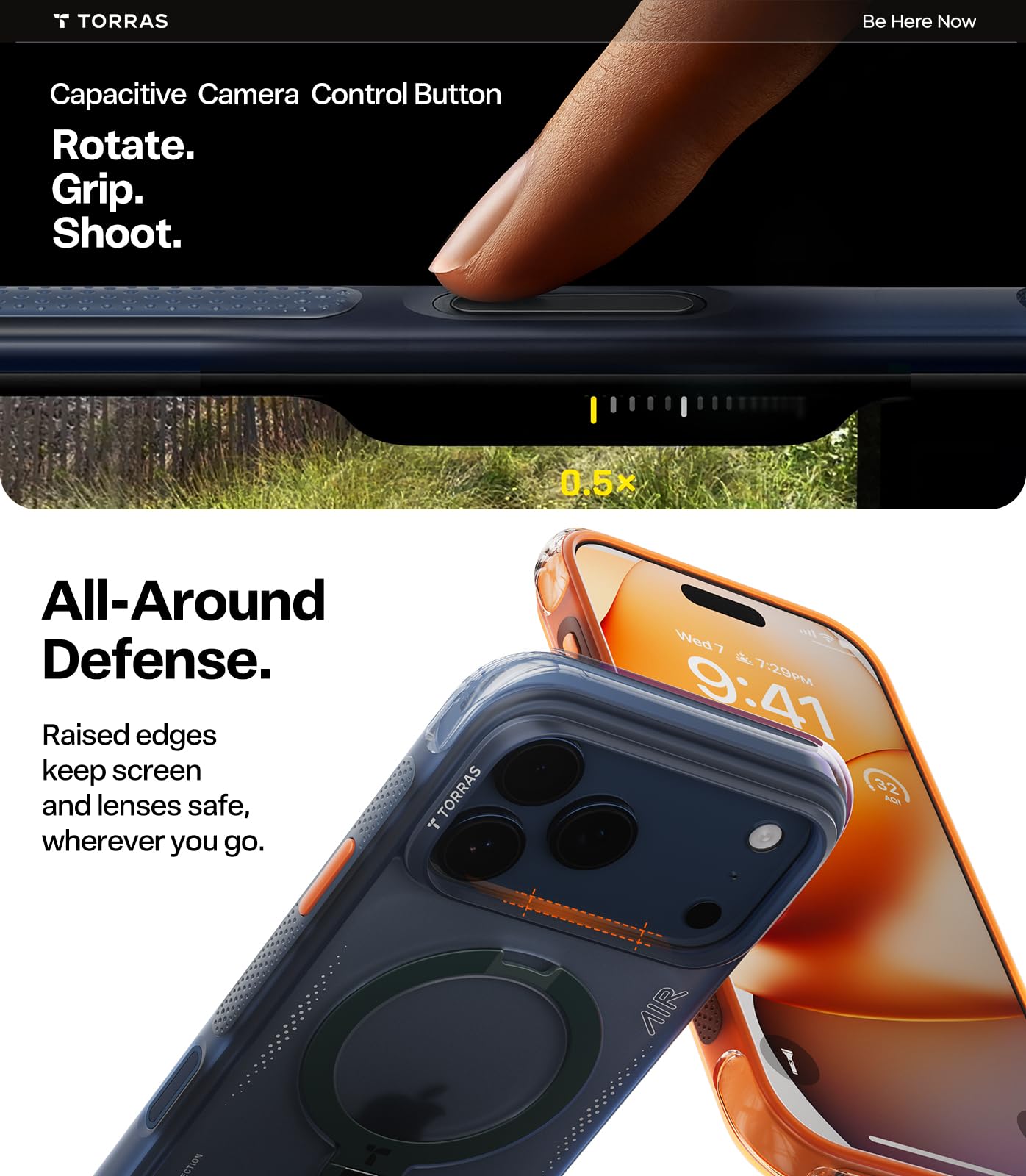 Amazon.com: TORRAS Ostand Q3 Air for iPhone 17 Pro Max Case with