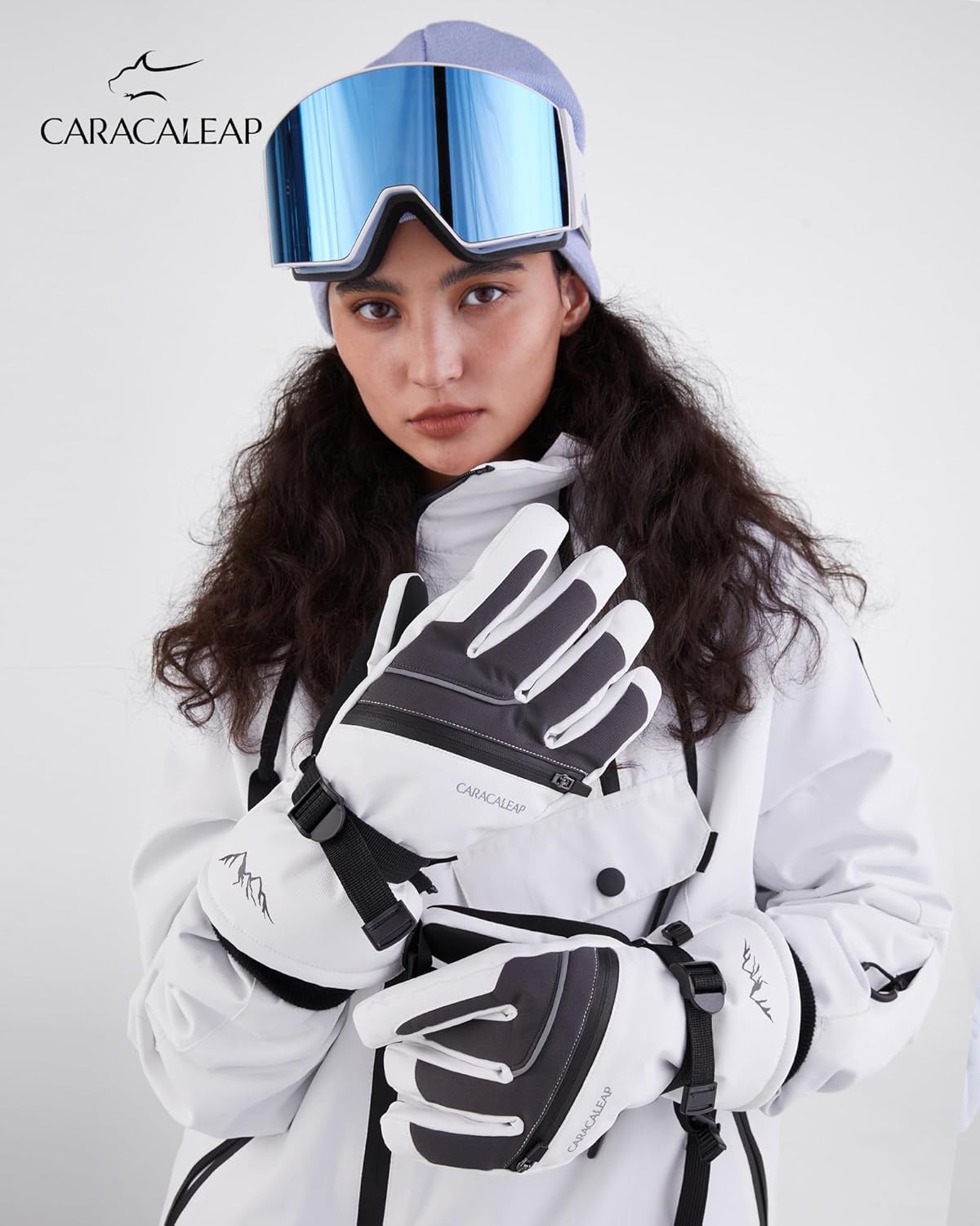 Ski Gloves for Men Women - Winter Snow Windproof Waterproof Skiing Snowboarding for Cold Weather Warm - Image 4