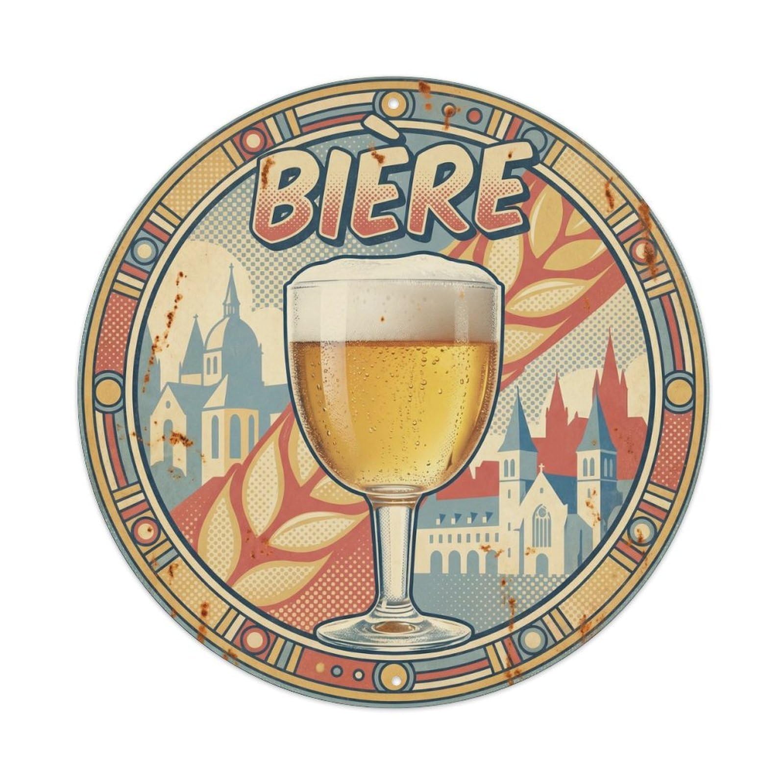 Brewery Belgian Culture Craft Beer Beverage Bright Pop Metal Tin Sign