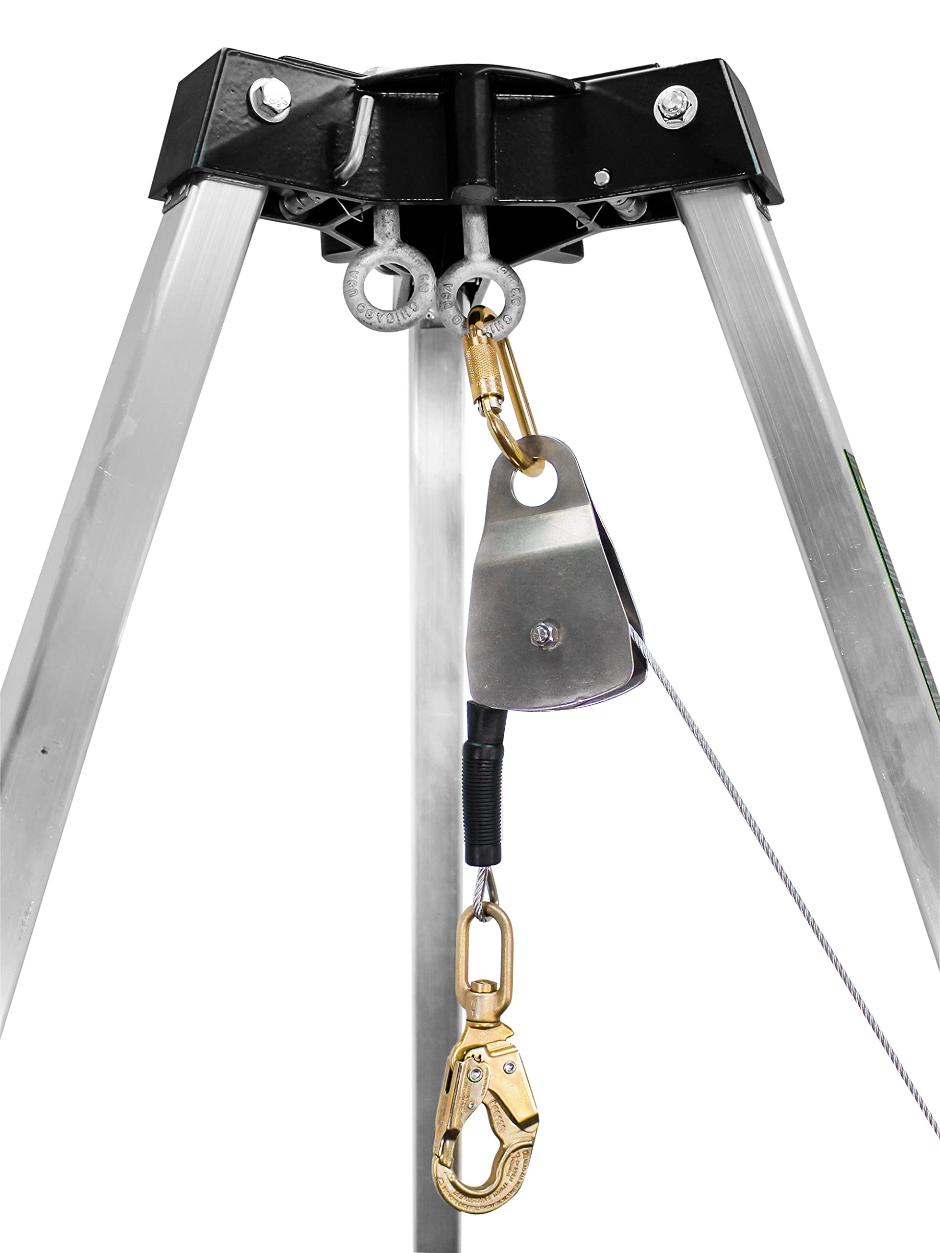 Frontline TAN07RA-US Patriot™ 7' Confined Space Tripod with 3-Way Retrieval System - Made in USA | OSHA and ANSI Compliant