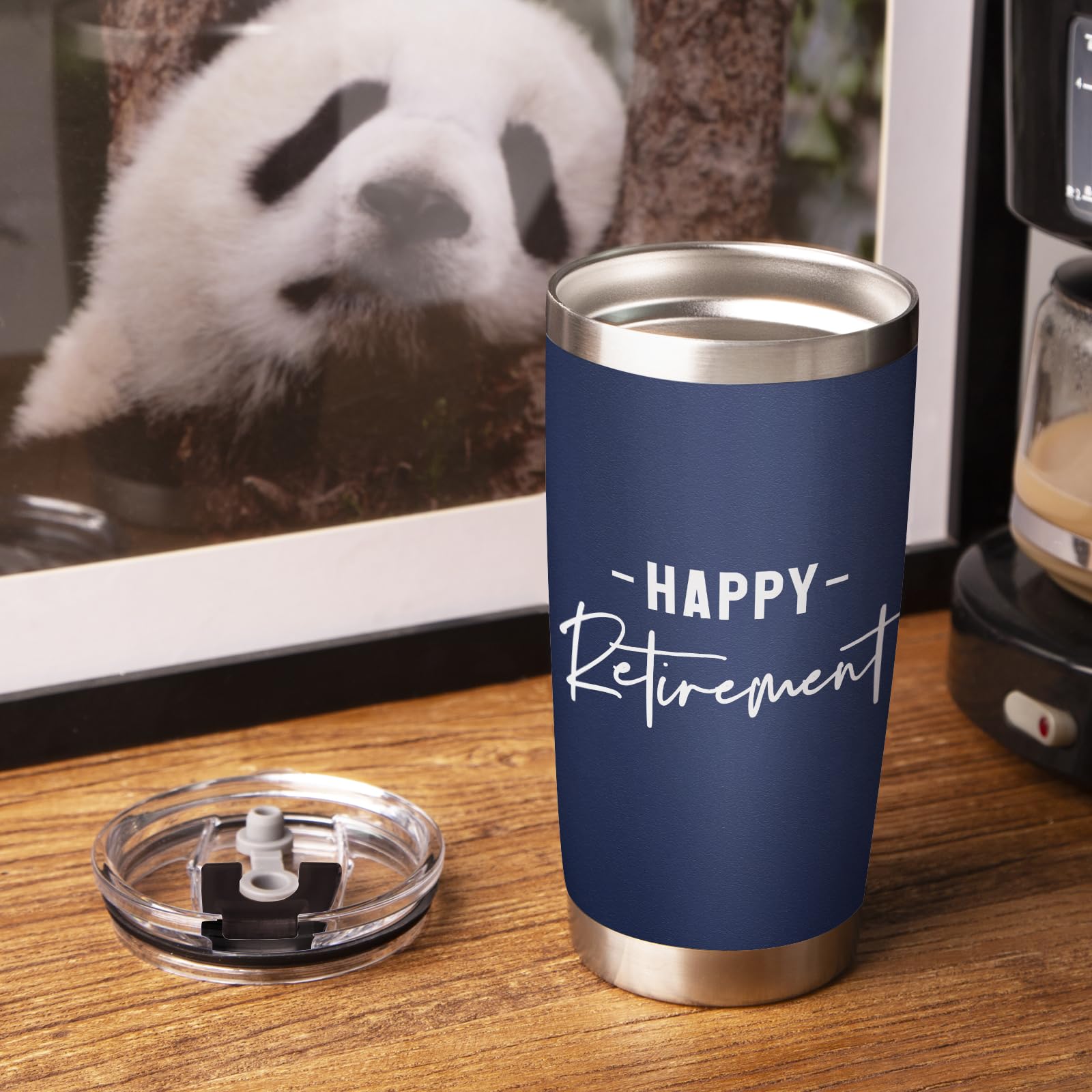 Leebbsin Regalos de jubilación para mujeres y hombres 2025, vaso de 20 onzas con tapa, Not My Problem Anymore, regalo para jubilados, compañeros de trabajo, veteranos, profesores, enfermeras, médicos