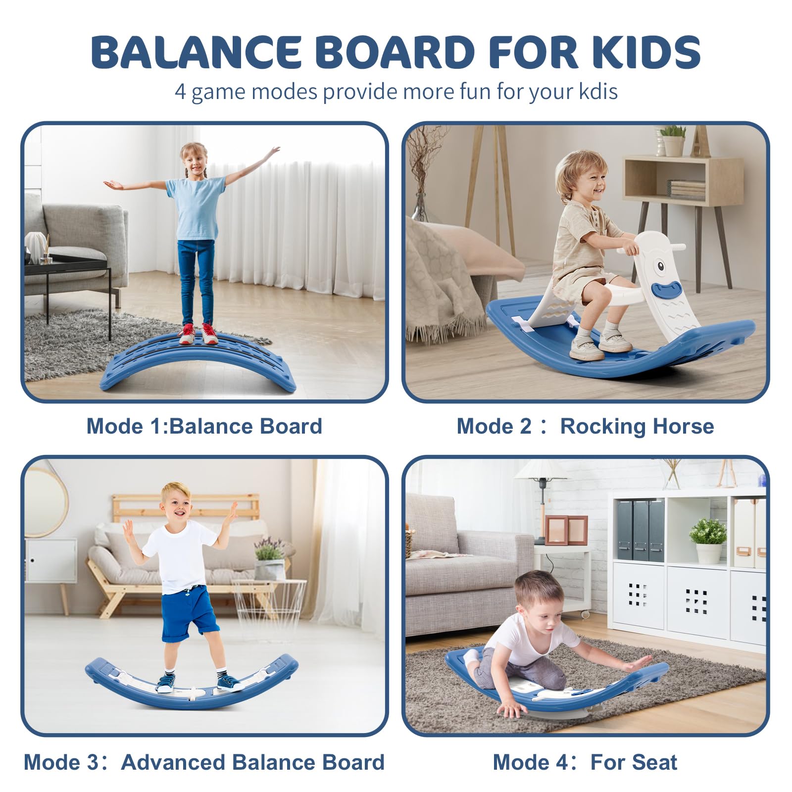 22 Pouces équilibre De Planche à Roulettes, Quatre Roues Mini Longboard Enfants Planche à