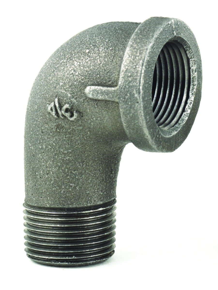 T & S Brass AG-8D-MF Gas Appliance Connectors with Elbow, 1.9cm