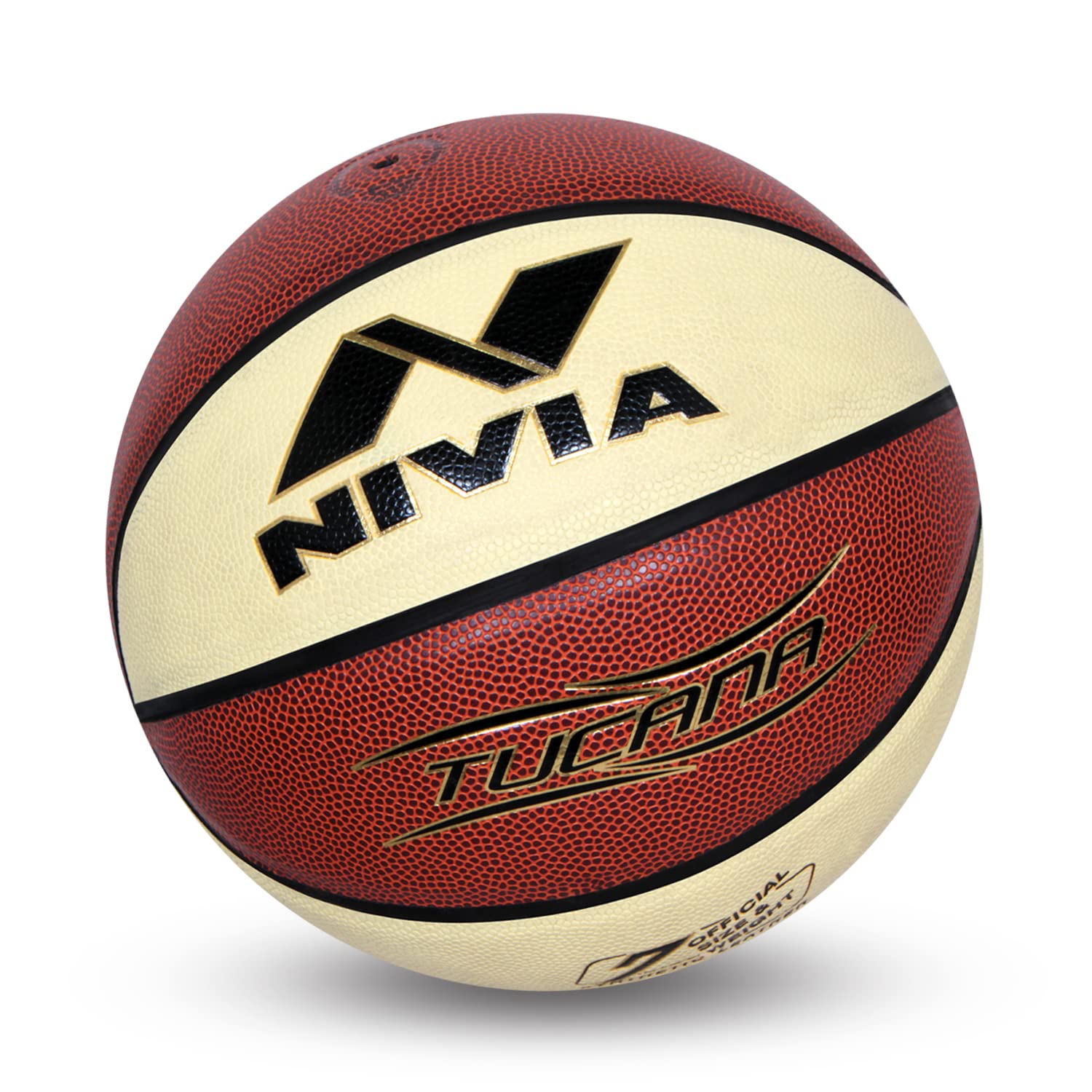 Nivia TUCANA Leather Basketball (Size: 7, Brown/White) (B00IAPJRDI) Amazon Price History, Amazon Price Tracker