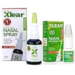 Xlear Natural Xylitol Nasal Spray, Regular and Travel Size 12-Hour Nasal Decongestant Bundle, 1.5 fl oz & 0.5 fl oz (Pack of 2)