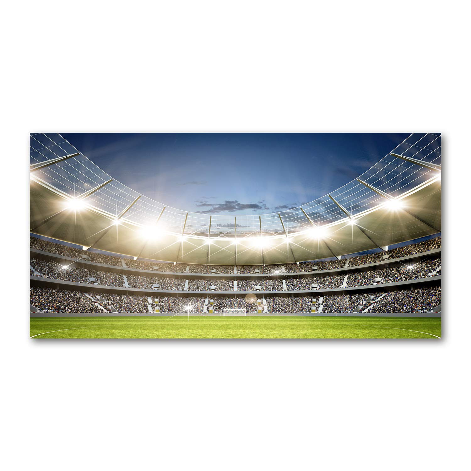 Image sur verre 120x60 cm : transformez votre salon terne avec ce stade vert