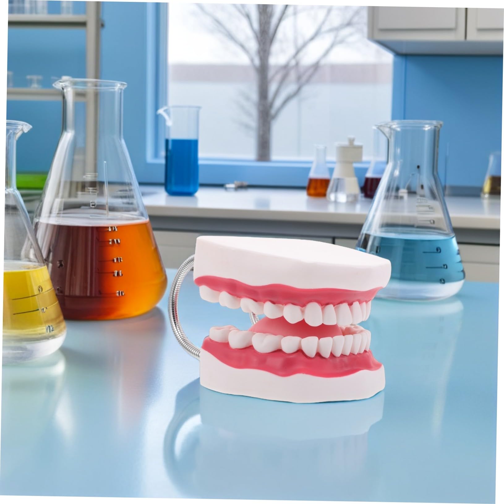 Modello Denti Adulti 56x Ingrandito in Pvc per Pratica Orale | Struttura Integrata Mascella Superiore e Inferiore, con Lingua, Adatto a Formazione Clinica e Dimostrazione