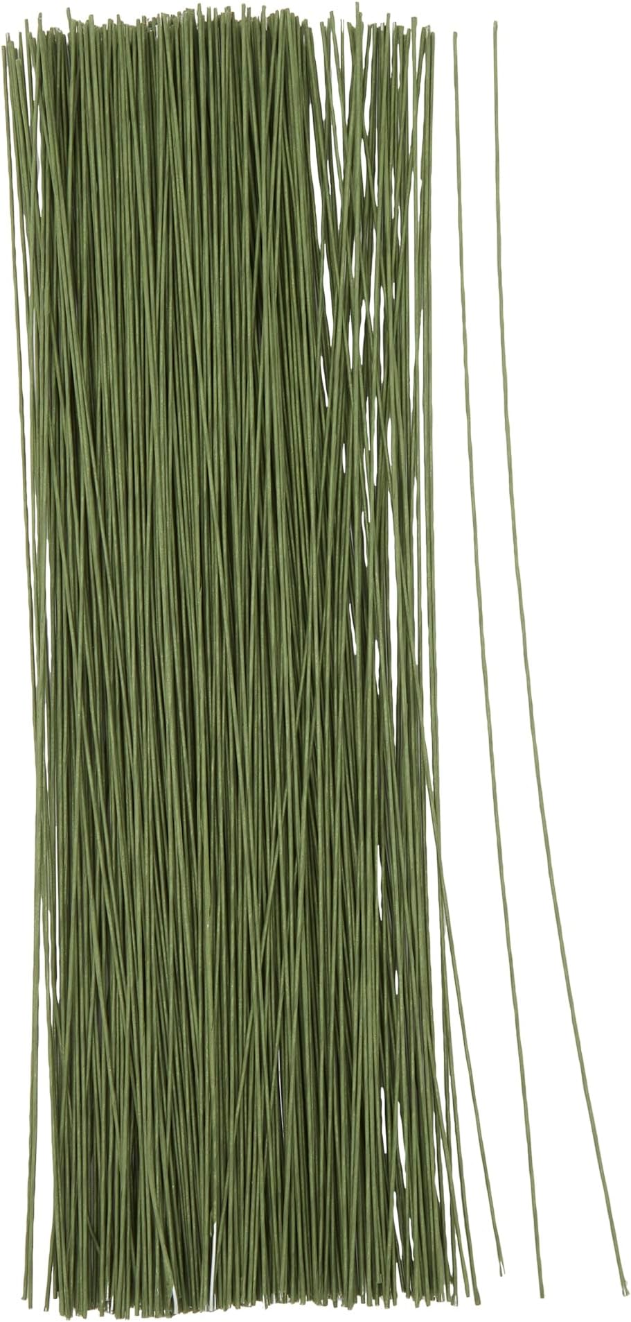 Juvale 300 Pieces Green 18 Gauge Wire for DIY Crafts, Artificial Flower Arrangements (16 in)
