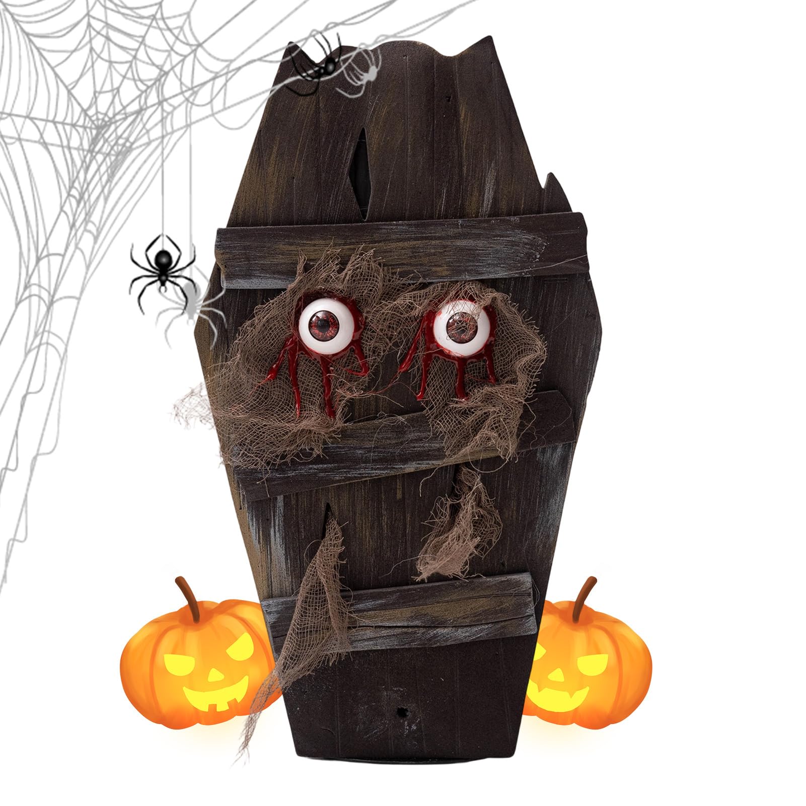 Dekoracja Trumna Halloween Elektryczna Poruszająca Się Ozdoba Trumny | Akcesoria Na Przyjęcie Na Podwórko Do Ogrodu Sypialni Szkoły Salonu Baru Drzwi Wejściowych Ścieżki