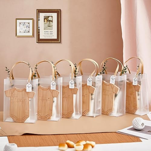 Vista 8 de 55 piezas de premios de baby shower para ganadores del juego, 6 juegos de tabla de queso en forma de body con cucharas, esparcidores de mantequilla