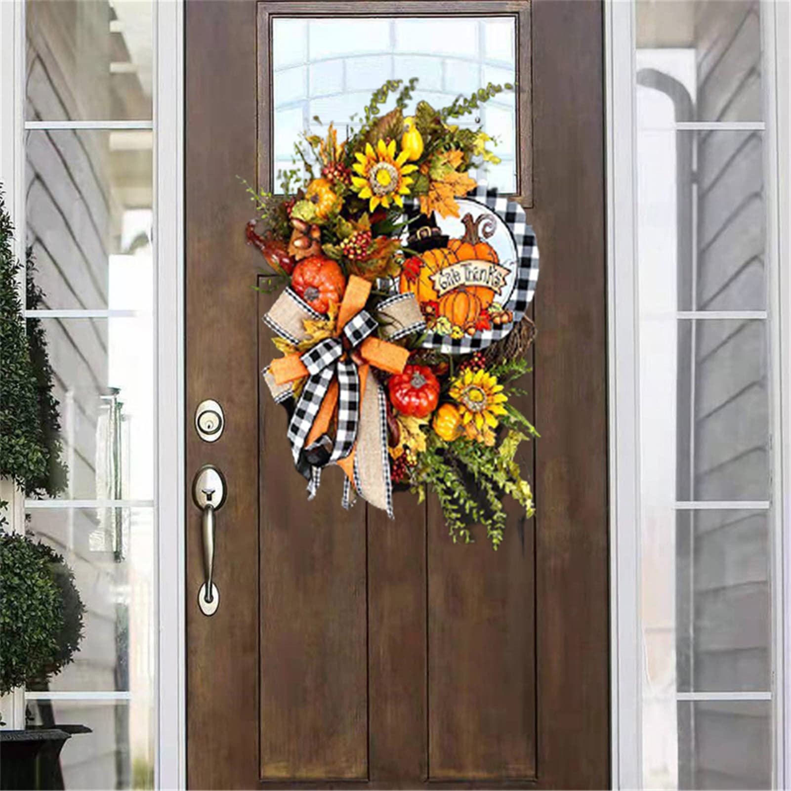 Ghirlanda di Foglie d'Acero Artificiale, Foglie Vite Autunnale Acero Ghirlanda Decorazione Decorazione per la casa del Ringraziamento di Natale di Halloween