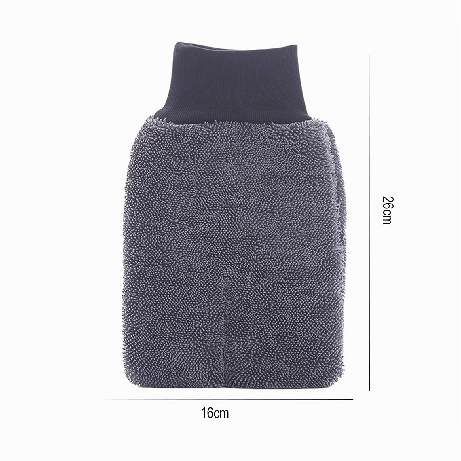 Generisch Ultra Wipes Trocken Handschuhe Saugstarke Mikrofasertücher, Waschhandschuh, Händehandtuch, Mikrofaser, 26×16cm (6 Stück)