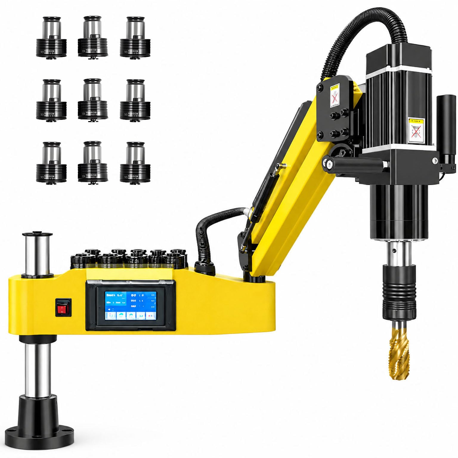 Maschiatrice elettrica Industriale M3-M20 con servomotore da 2600W VerticalType