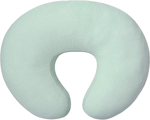 Miniatura 11 de Owlowla Funda de almohada de muselina para lactancia, funda de algodón suave para almohada de lactancia materna para bebé niño niña (trigo)