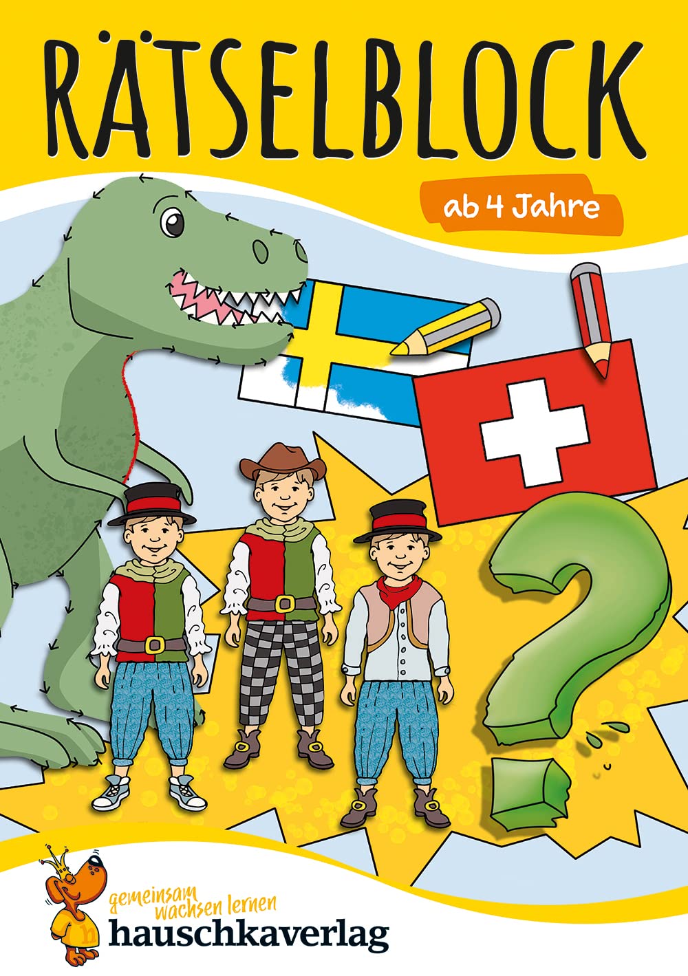 Rätselblock ab 4 Jahre, Band 2, A5-Block: Kunterbunter Rätselspaß: Labyrinthe, Fehler finden, Konzentration, Spaßhaben - Beschäftigung mit Lösungen: 643 (Rätseln, knobeln, logisches Denken)