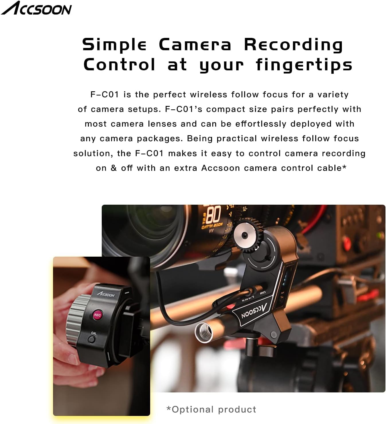 Accsoon F-C01 Wireless Follow Focus (FC01) | Amazon.com.br