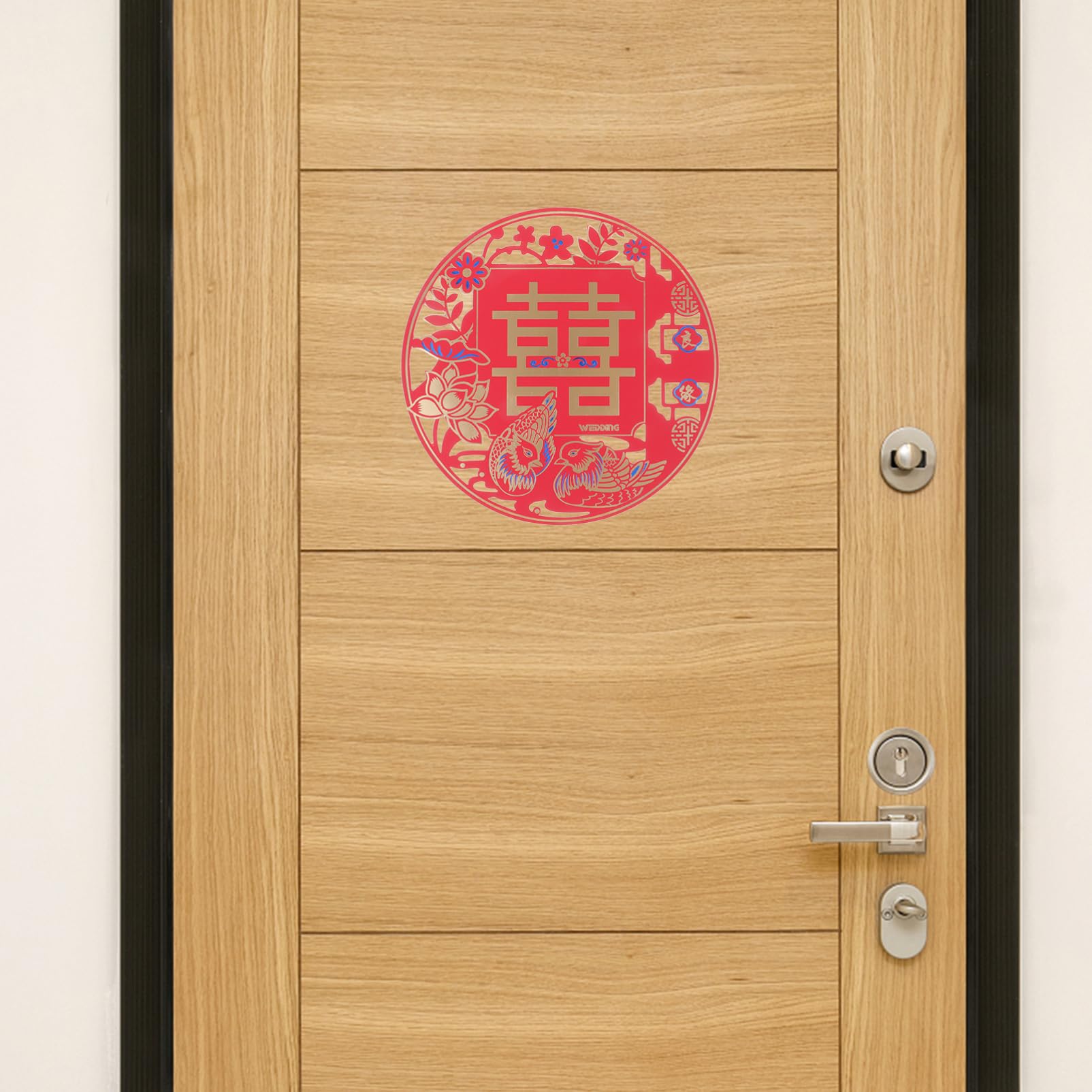 OSALADI 8PCS Chinese Handmade Wedding Paper Cut Decorations for Door Window Traditional Festive Decor Random Styles Durable Material for Celebrations and Weddings