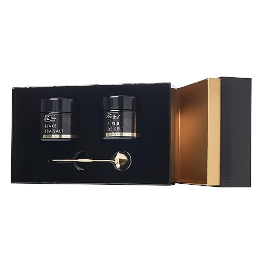 Luxury Flake Sea Salt and Fleur De Sel Gift Set, Gourmet Food Gift Box, Corporate Gifts, Christmas Ideas, Congratulations, Thinking of You, Thanksgiving Ideas