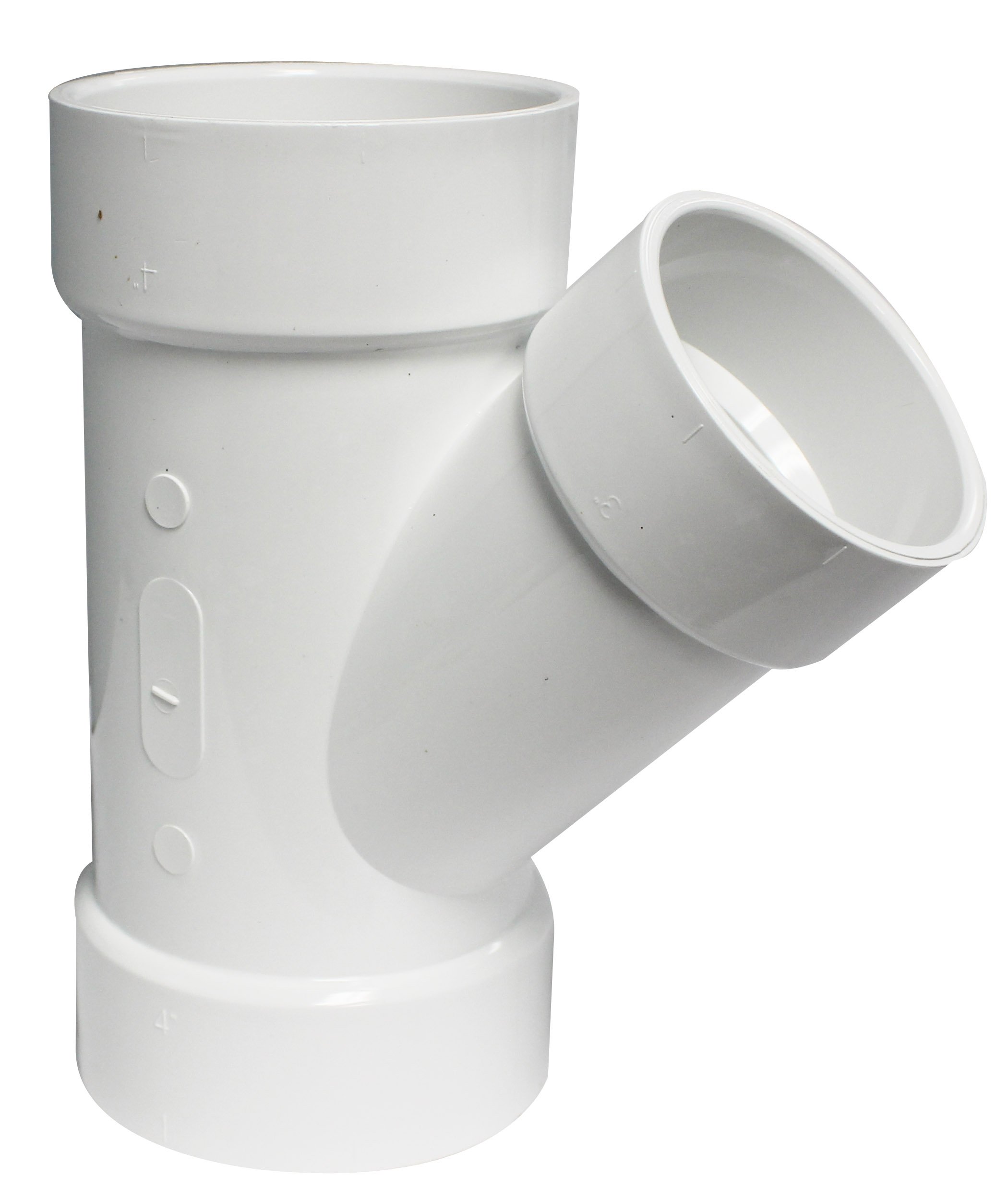 Amazon.com: Canplas 192327L PVC DWV Y Long, 4 x 4 x 3-Inch, White