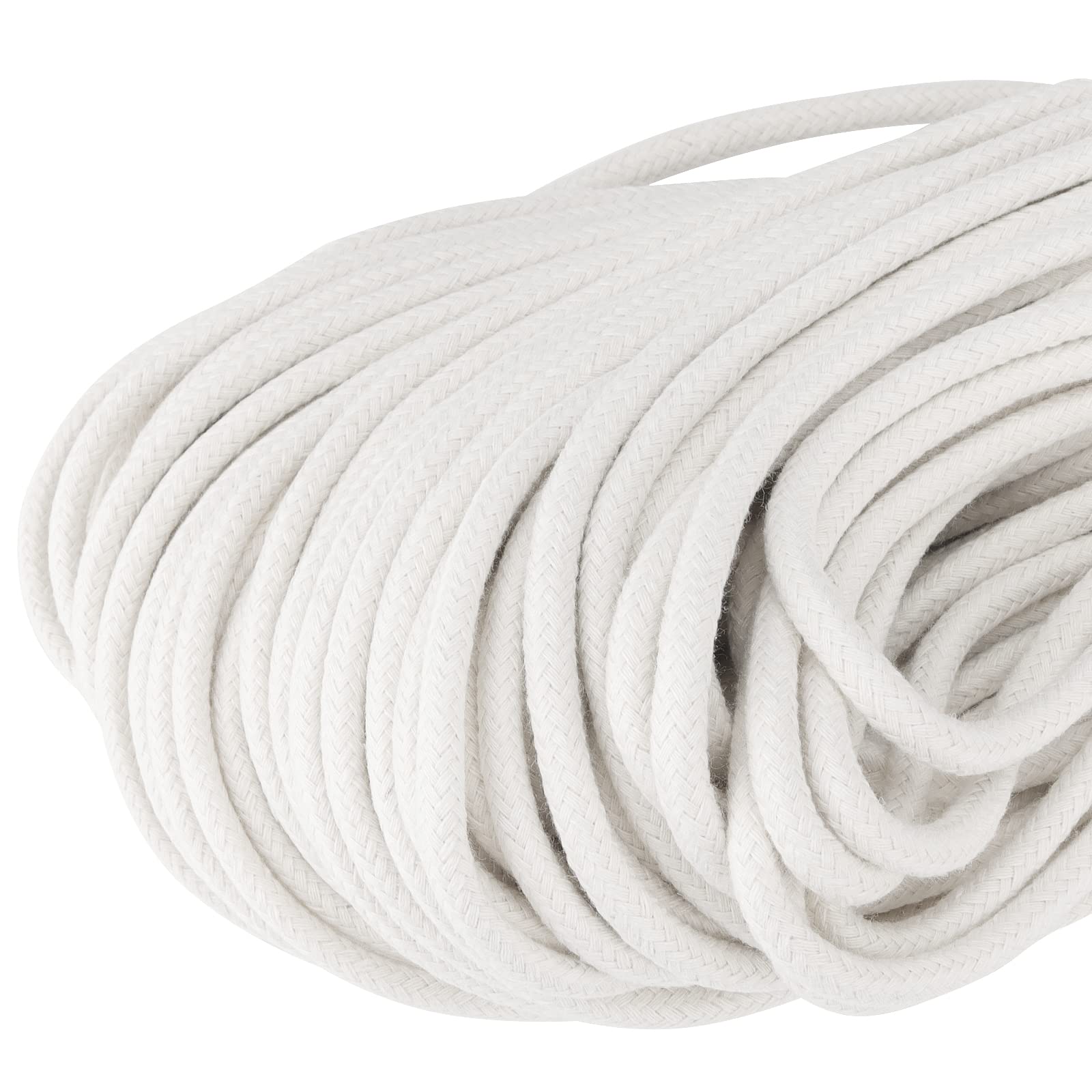 Amazon.com: MOUYAT 328 Ft x 1/4 Inch Natural Cotton Rope, White
