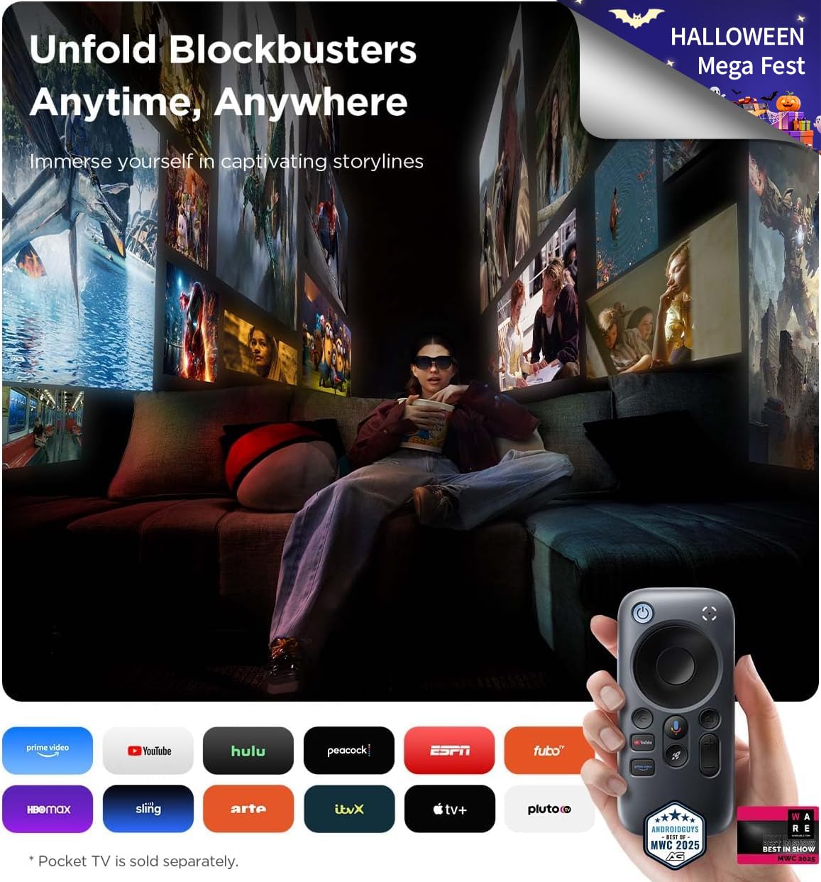 RayNeo Air 3s AR/XR Glasses, 201" 120Hz FHD HueView Display, Portable AR Video Eyewear Gaming Glasses for iPhone 16/15, Android, Mac, Switch, PS5, Steam Deck - Next-Gen Wearable Theater