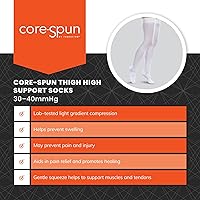 Vista 3 de Calcetines altos de compresión graduados suaves de 15-20mmHg