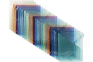 Stay Organized with Amazon Basics Two Pocket Plastic Dividers