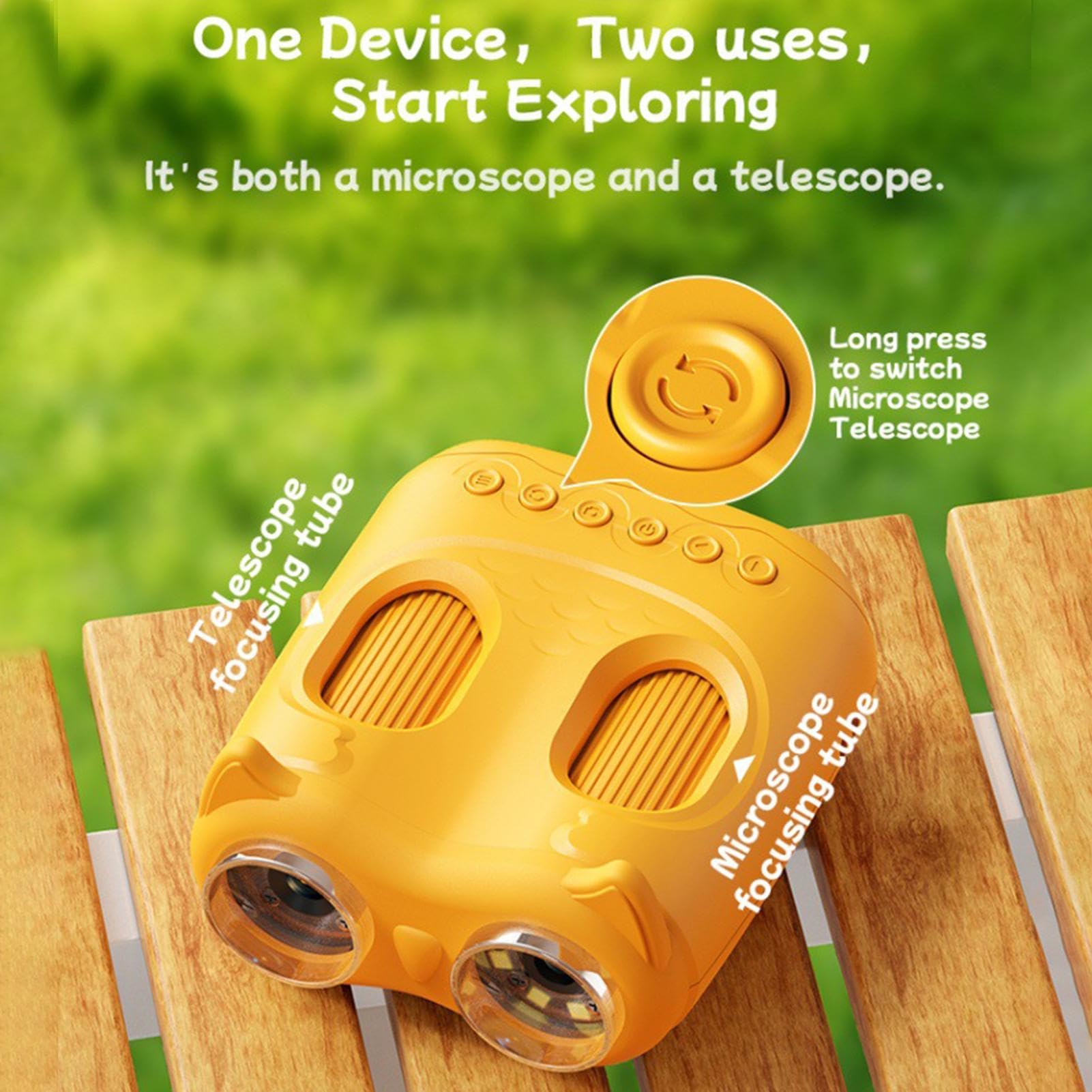 Microscopio Digitale per Bambini Giocattolo Educativo con Lente 1000x per | Digitale Microscopio Manuale Regalo per Bambini Bambine Compleanno Natale