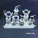 LUOZZY 4 Pcs Astronaut Figurines Cake Topper Miniature Astronaut Toys Space Cake Topper Spaceman Statues for Home Desktop Decor Space Theme Party Decorations gallery image